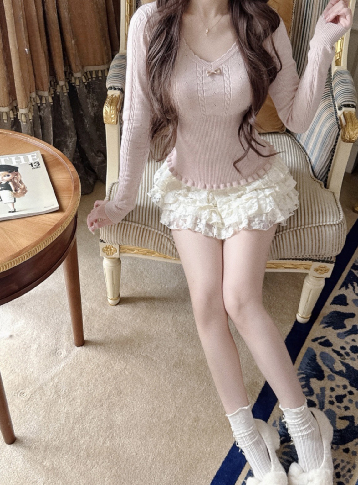 4400 法式针织上衣