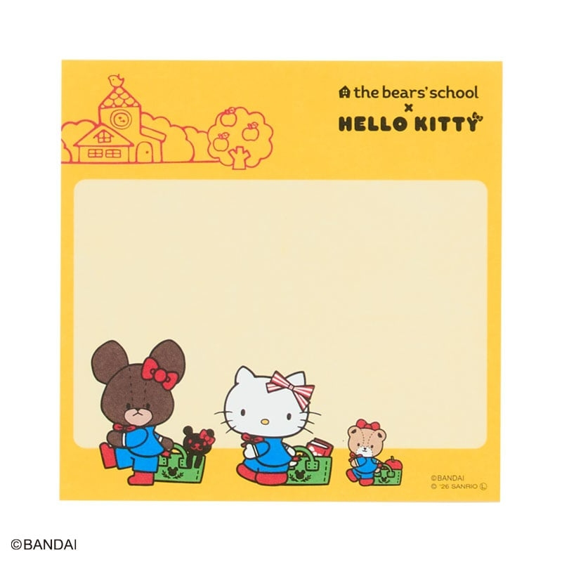 🌸 【預訂】MEMO (YL) - The Bears' School x Kitty