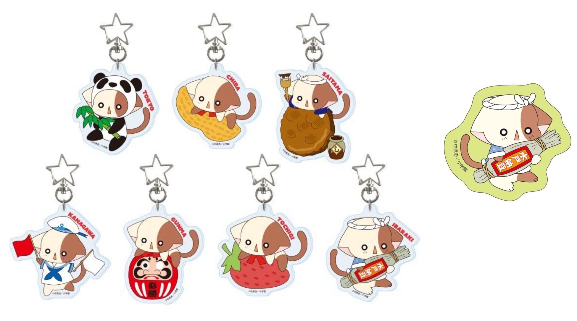 花漾明星/星夢天使 奈仔亞加力匙扣連貼紙 #P-GLG0301 [小學館] (PRE-ORDER) [2026/03]