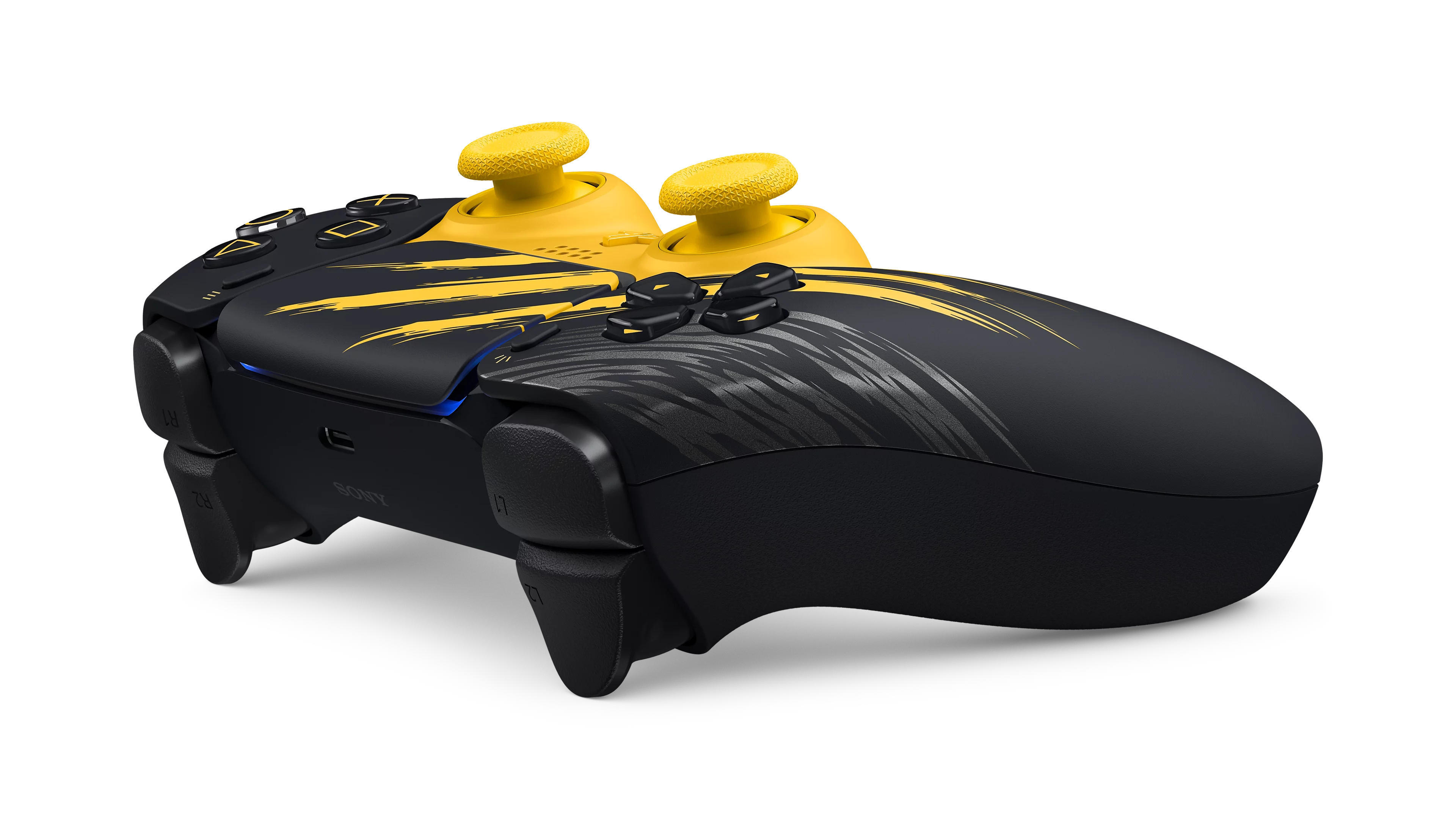 PlayStation DualSense 無線控制器 -《漫威狼人》戰鬥黃色限量版