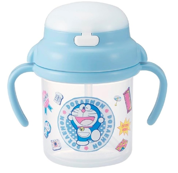 【日本直送】Kitty/多啦A夢幼兒吸管水樽 270ml | 練習飲水神器