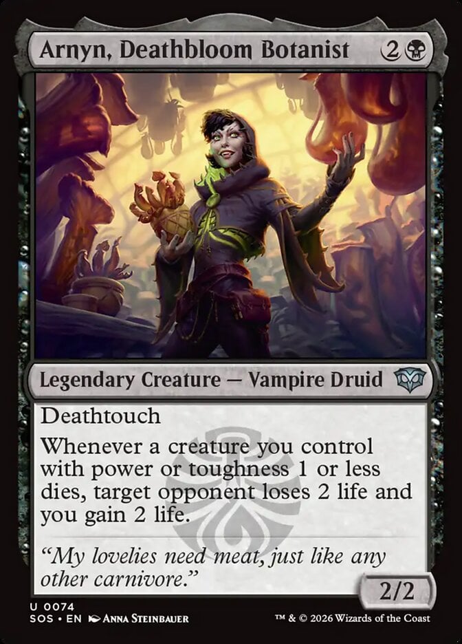 [EN] Arnyn, Deathbloom Botanist [SOS-074] U