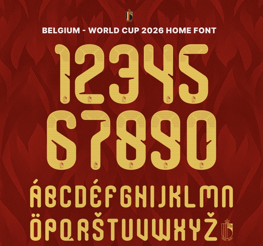 2026世界盃 比利時 主場 印字