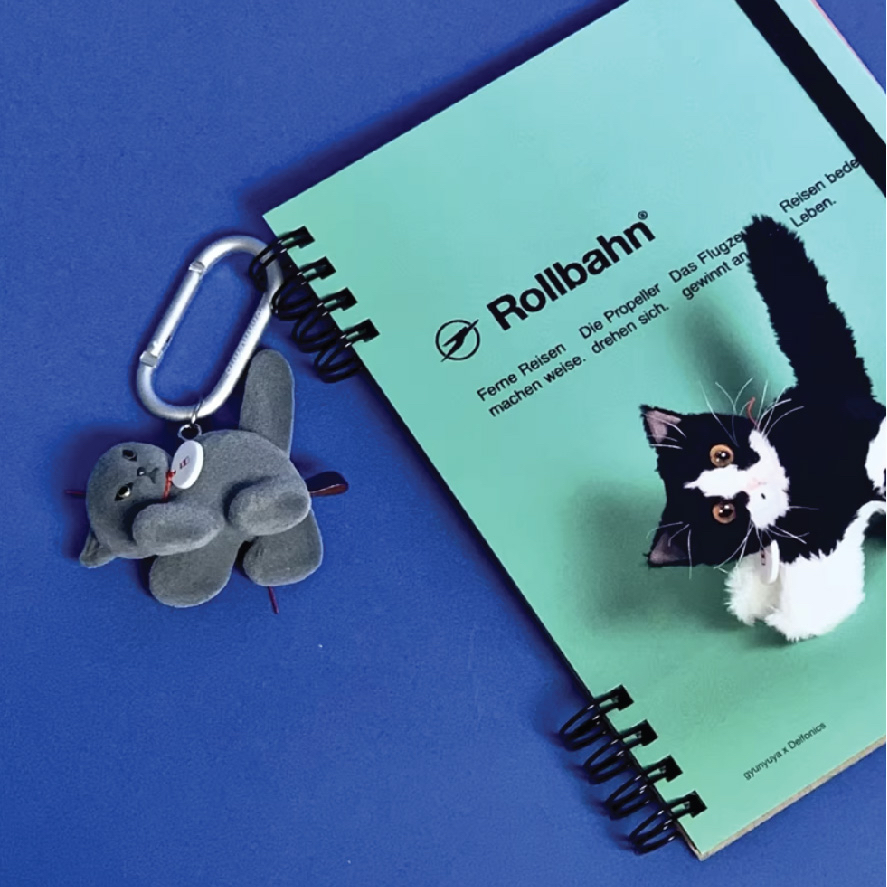 gyunyuya霧絨貓咪掛件