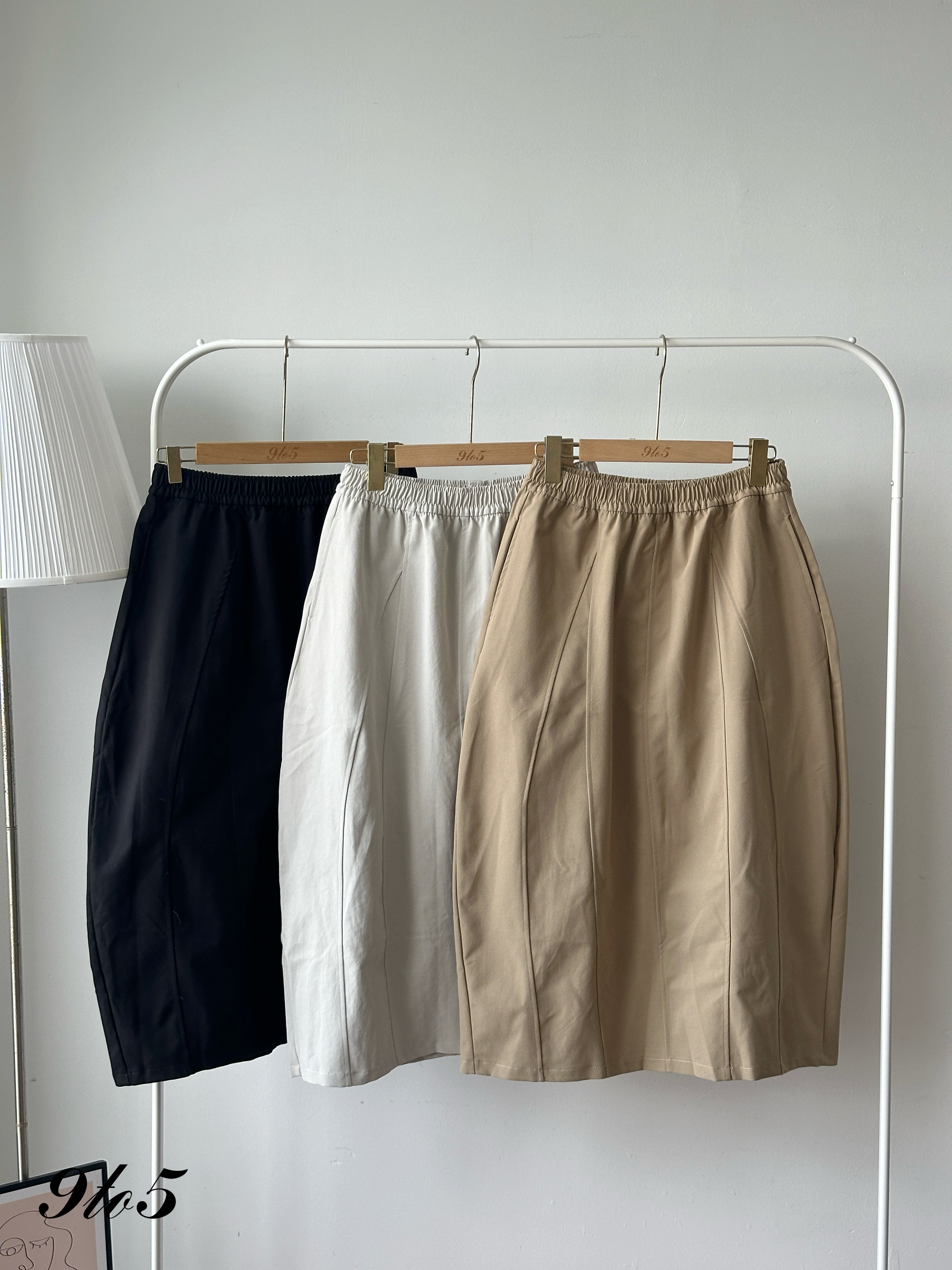 S1931 Long Tulip Skirt - 3 Colors 