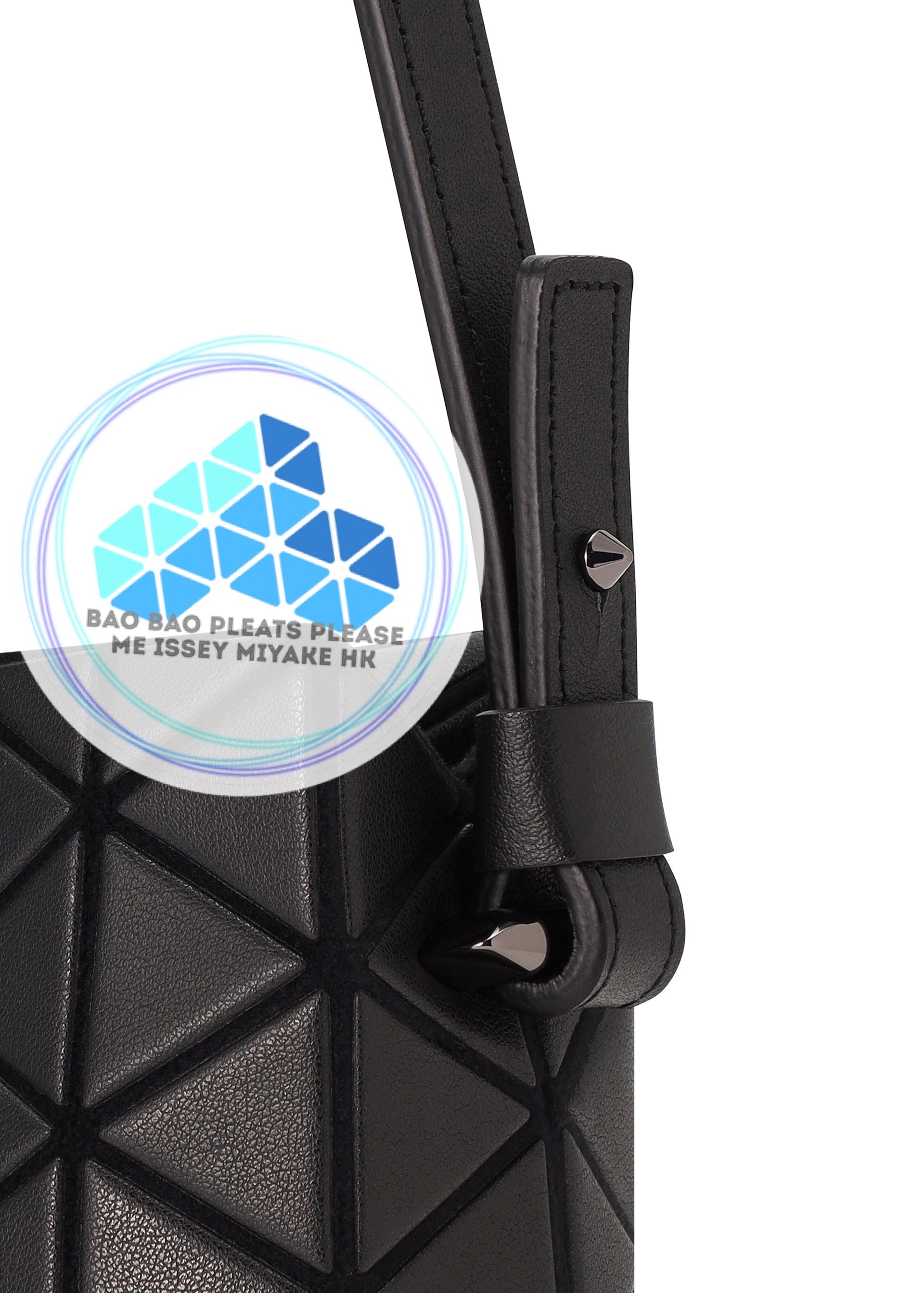 BAO BAO Tonneau 啞面皮革立體三角格手提斜孭兩用袋top handles crossbody 2ways bag S size細尺寸