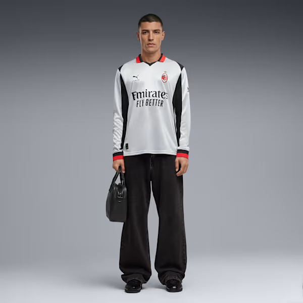 🔥聖西路球場的火焰魂 Puma AC Milan AC米蘭 x Slam Jam 限量聯乘銀霧色球衣 (可加印字章) 787637_01