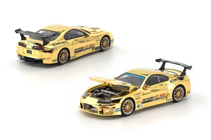 （預訂 Pre Order) POPRACE ( PR640274 ) TOP SECRET GT300 SUPRA GOLD CHROME