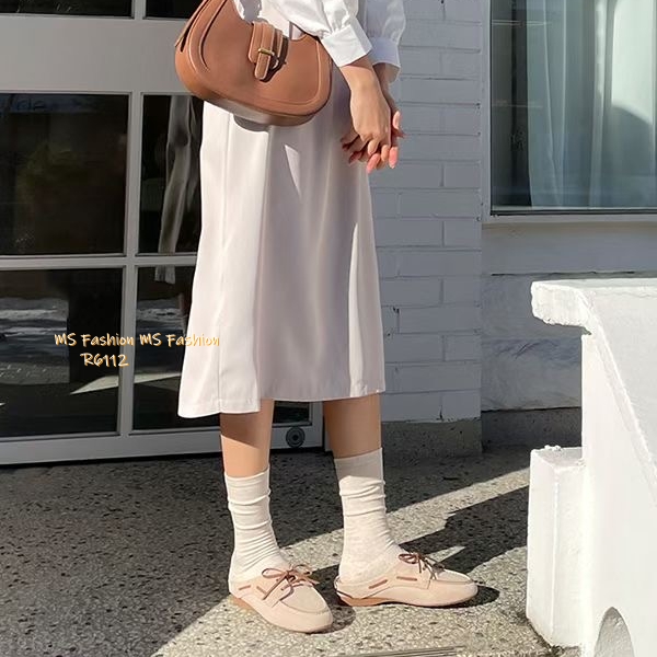 R6112 韓國🇰🇷真皮糖果色loafer後拖