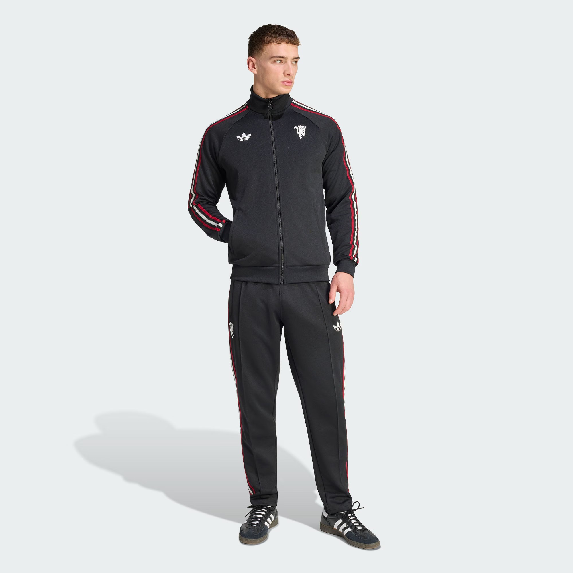 Adidas Manchester United 曼聯休閑文化拉鏈外套 JZ2230