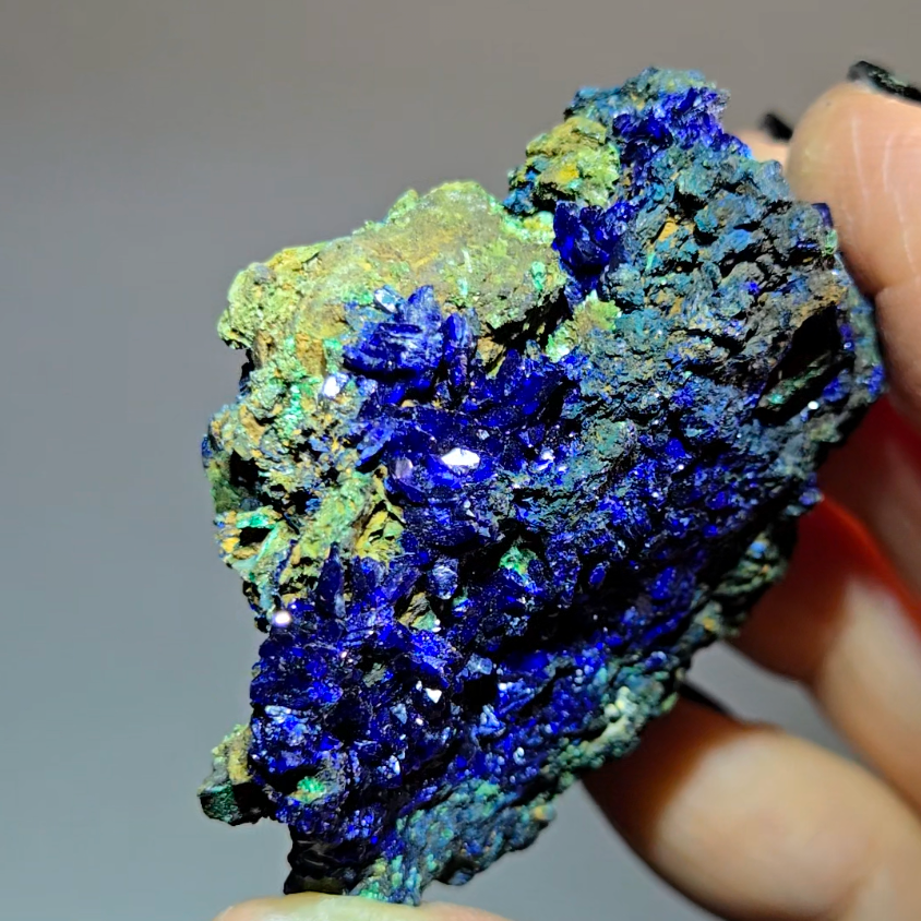 Azurite specimen with gemmy royal blue formations - AZ1