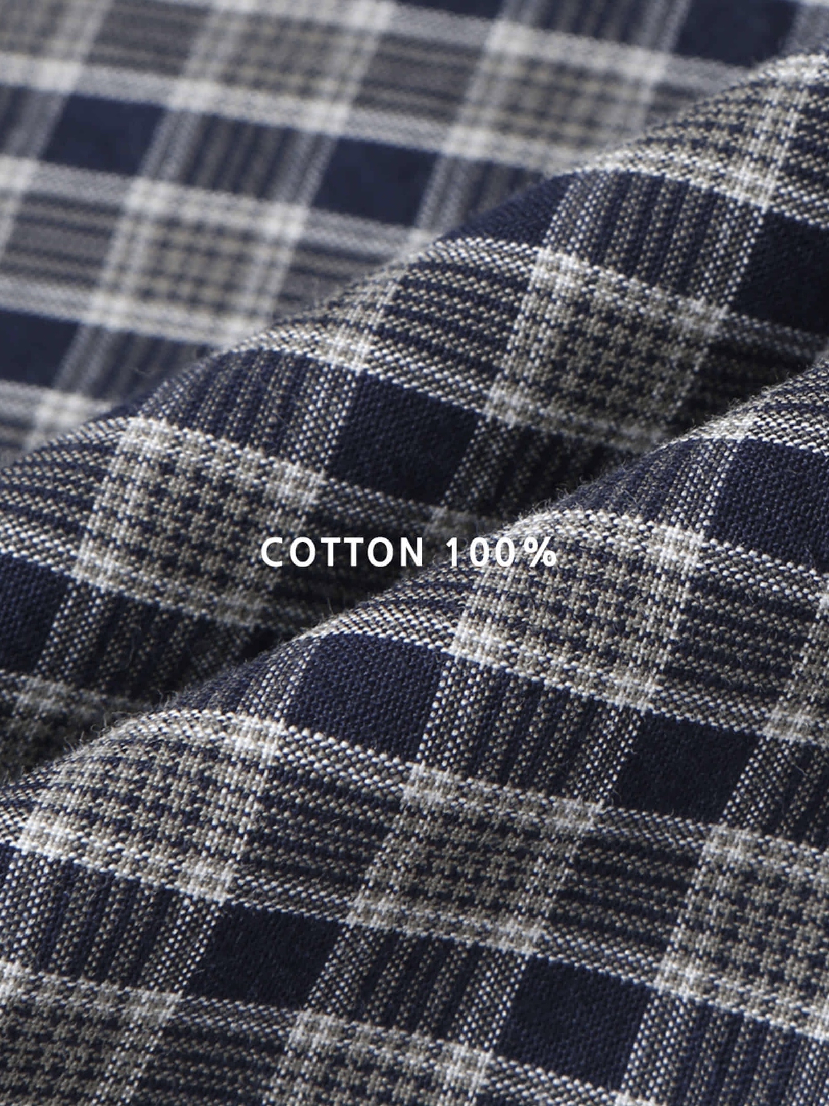 Oversized Plaid Cotton Shirt(Unisex)