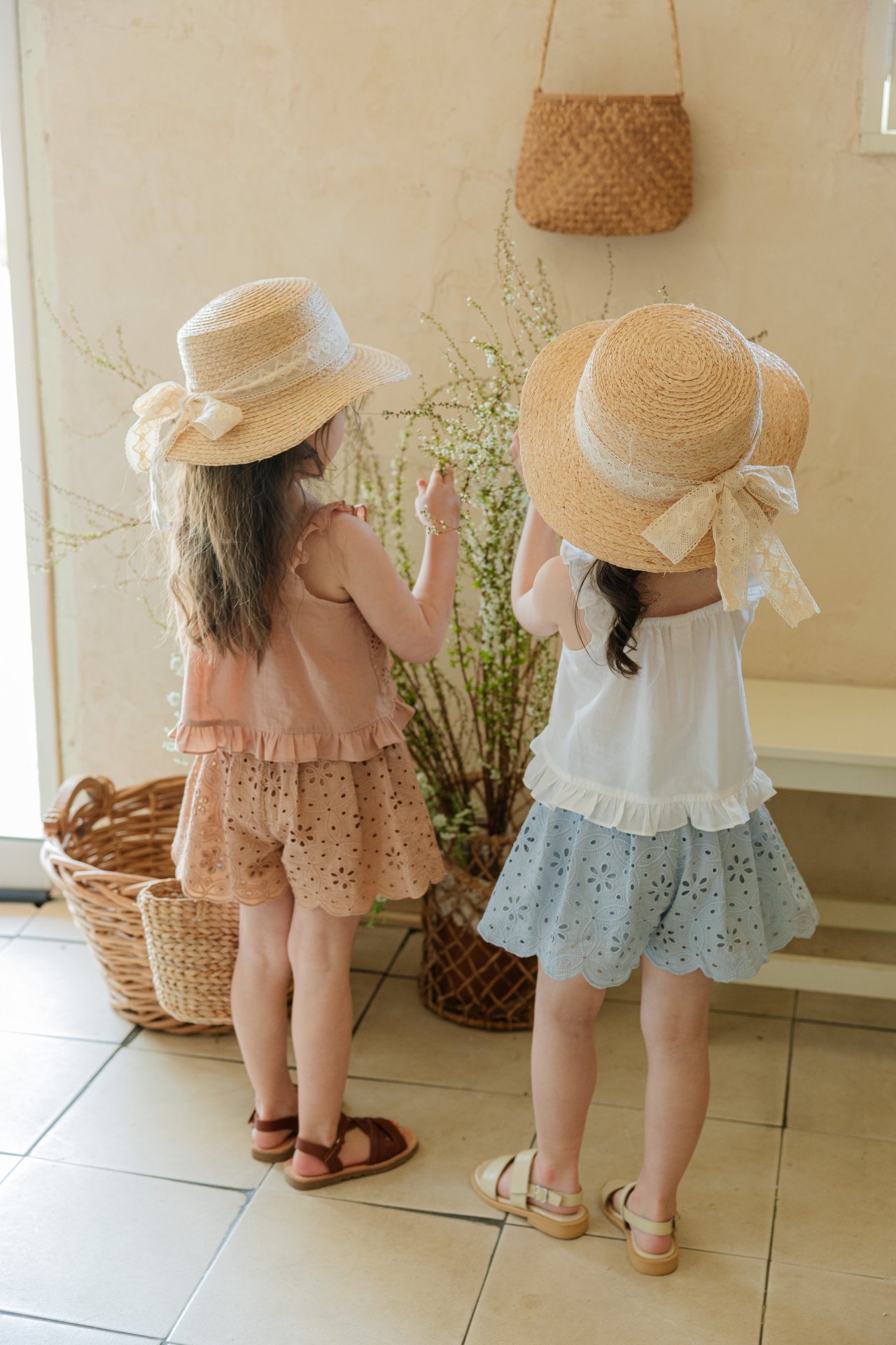 Flo | Lace skirt pants (Blue 110(95-105)