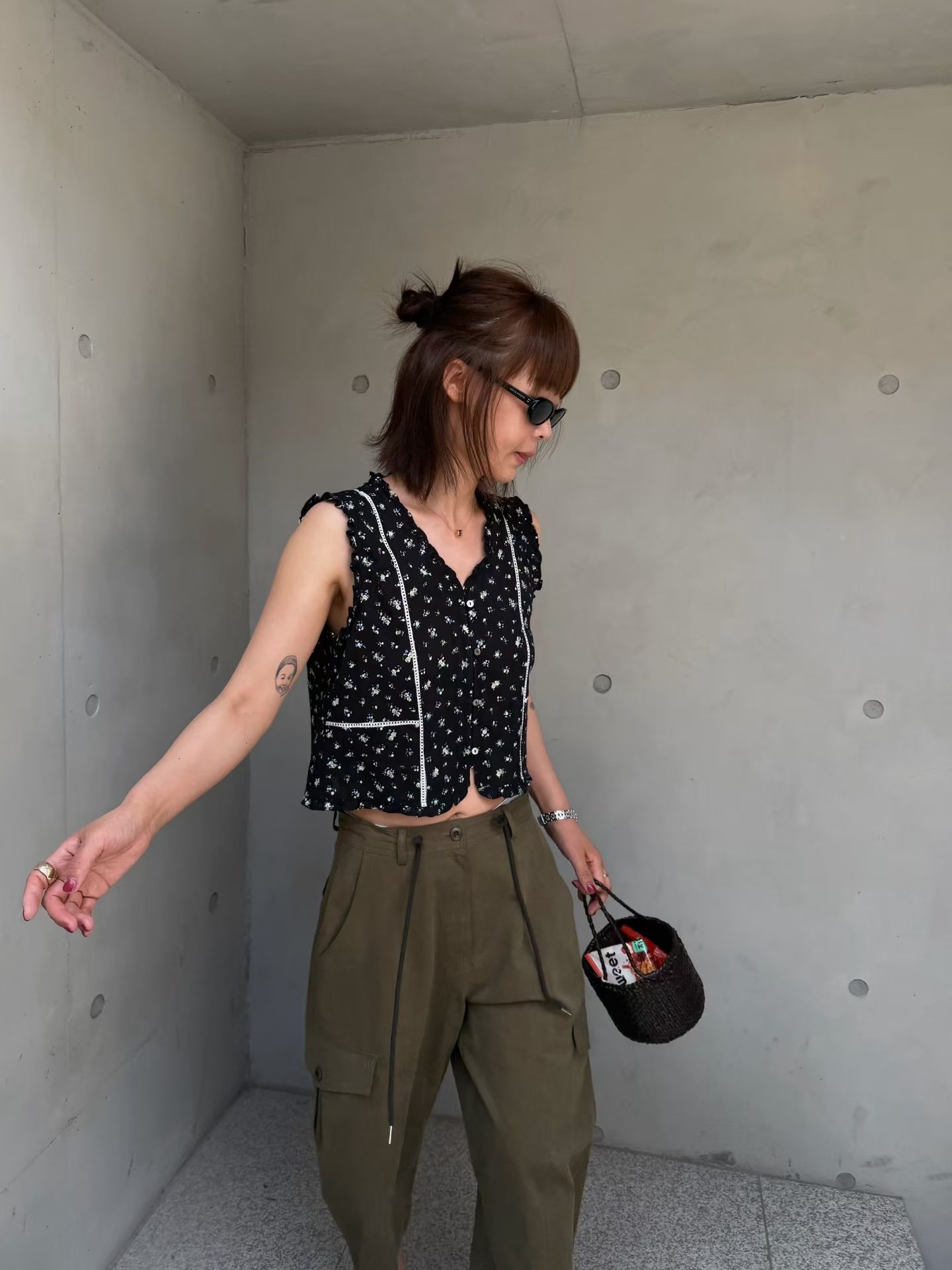 🇰🇷東大門女裝 | Flower sleeveless 