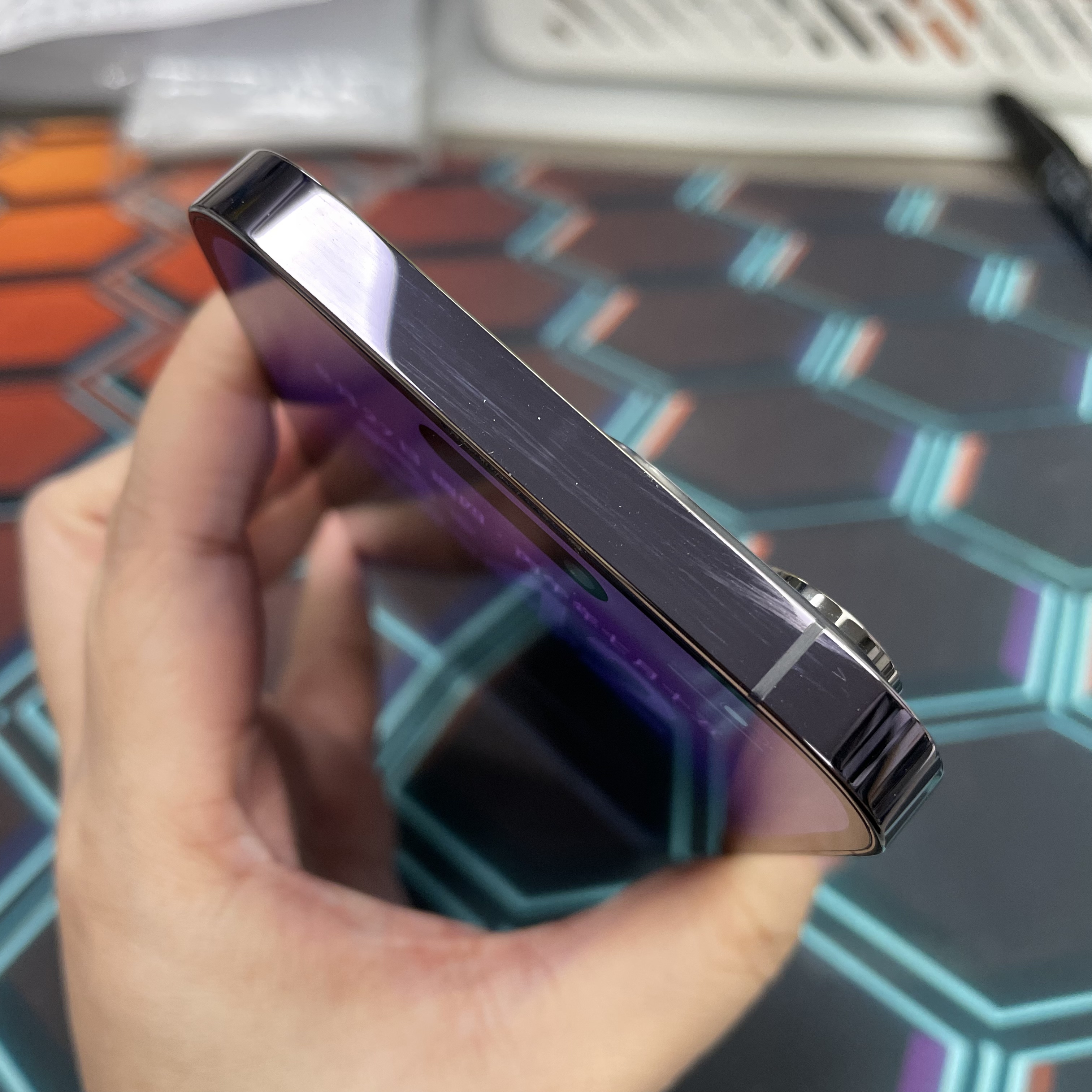 *7686 14 Pro max 完美機 512GB 電78 紫色 purple