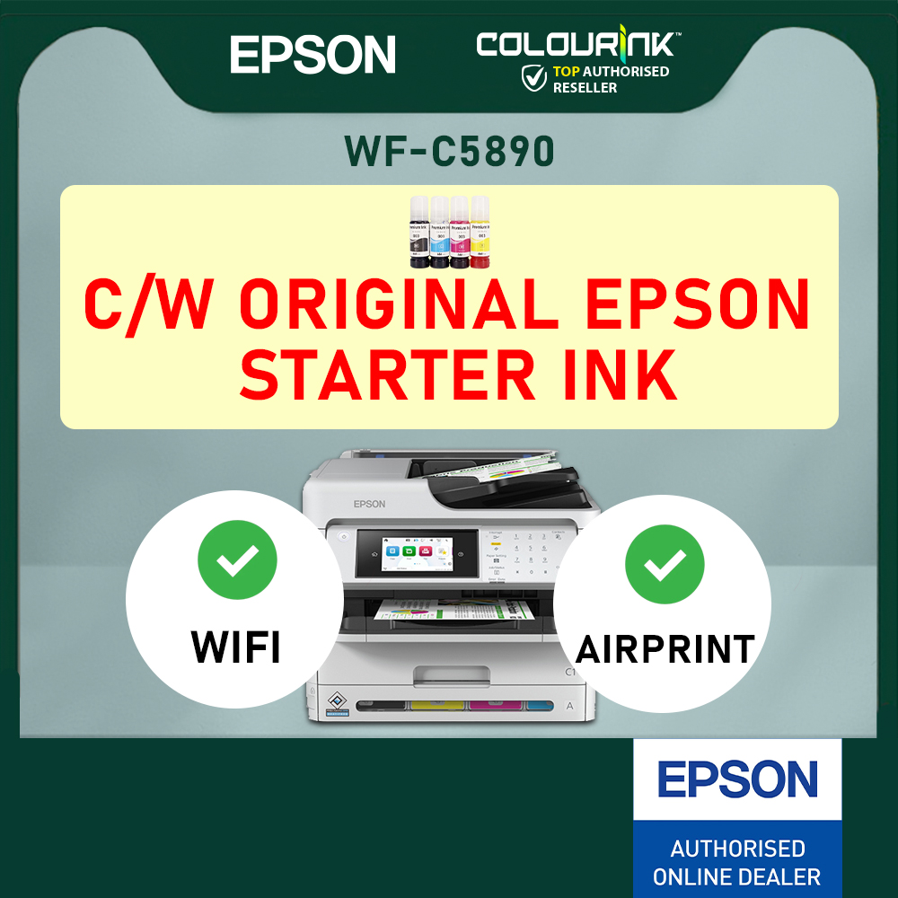 Epson WorkForce Pro WF-C5890 All in One Duplex A4 Copy WiFi Network Mobile DADF Printer similar T920DW G7070 C5790 C5890
