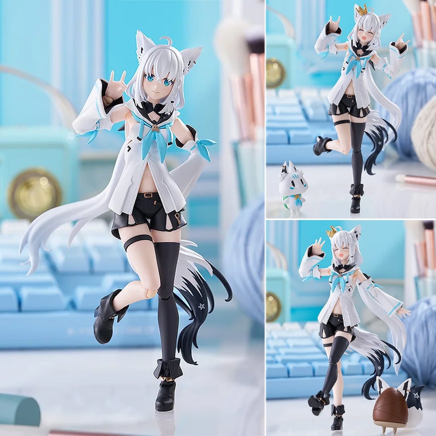 (行版普通版 / 日版特典版) Max Factory figma 666 hololive production 白上吹雪 Shirakami Fubuki