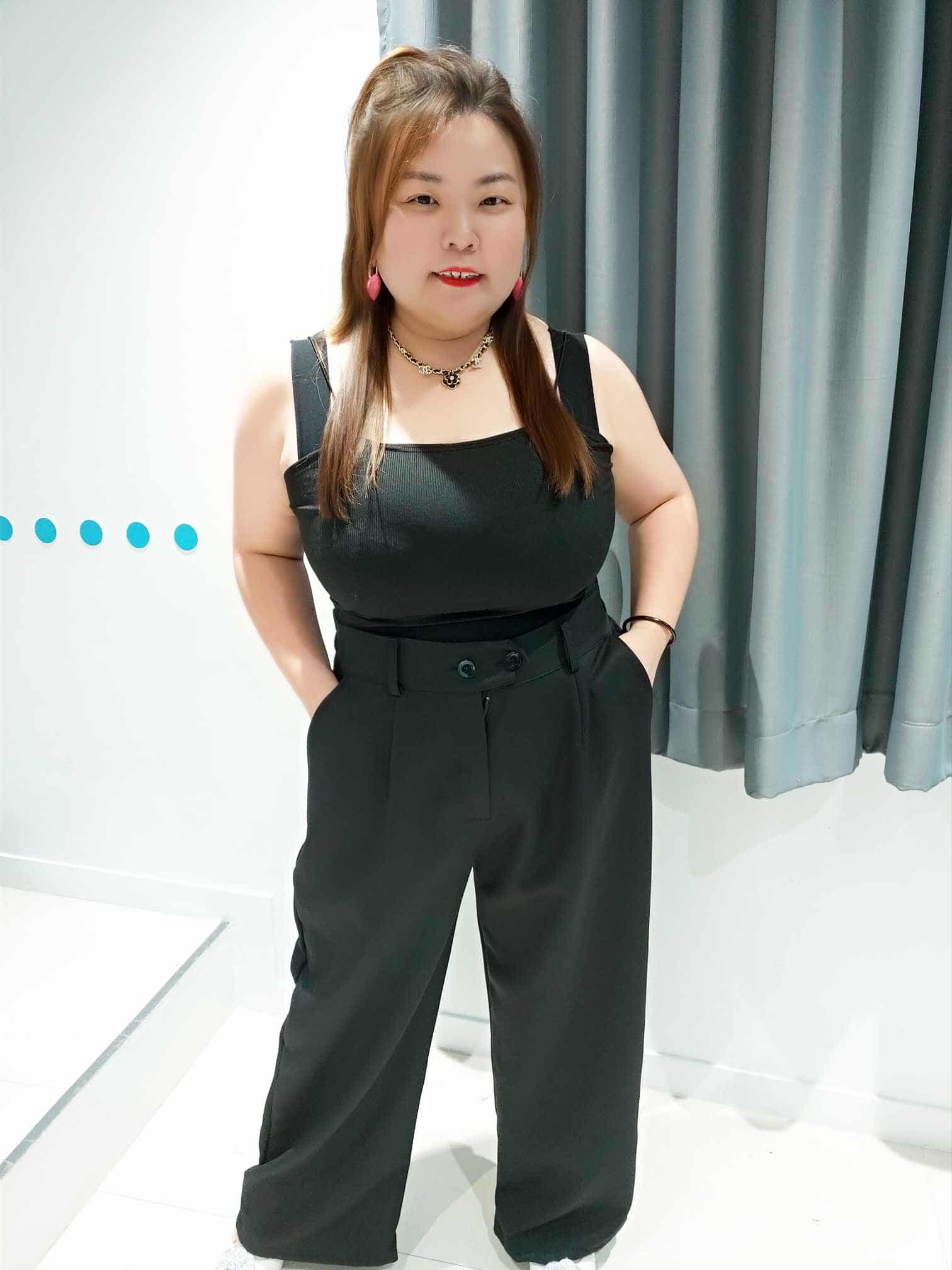 DSB02 西装款设计直筒长裤