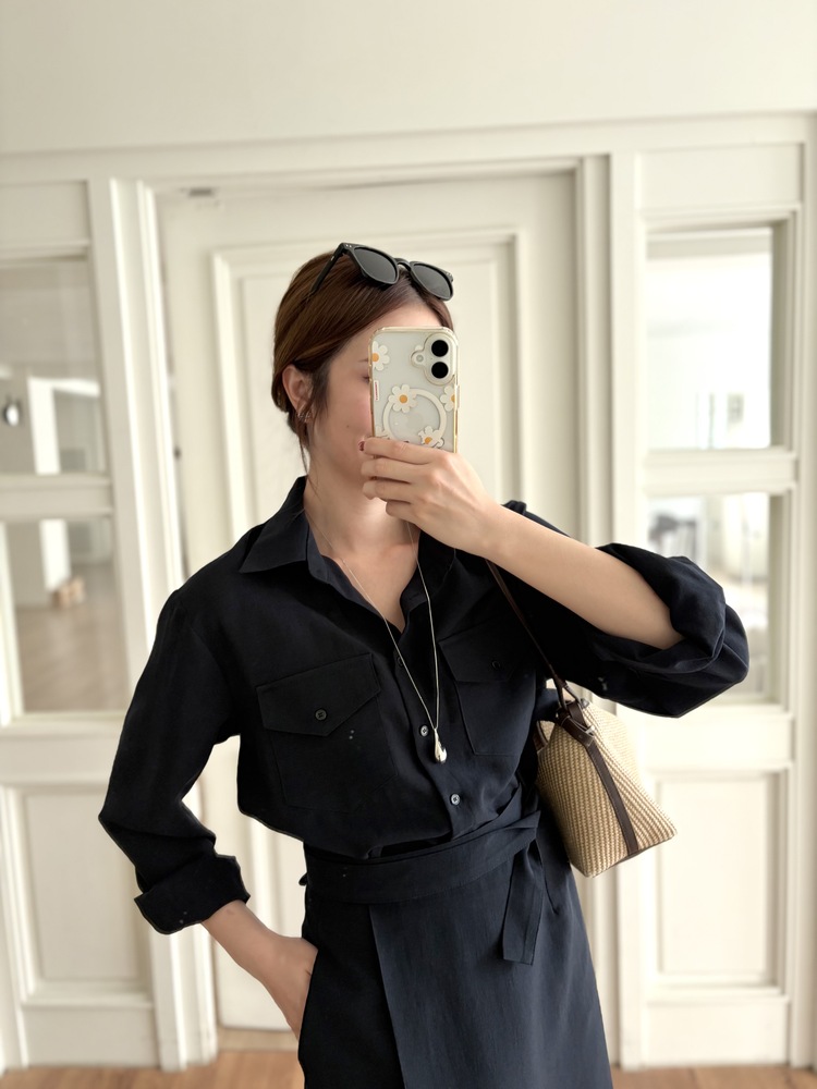 The Colette Wrap Set (Navy)