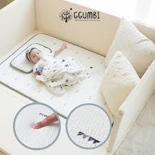 *預購; 確認付款後7-10日內發貨* Ggumbi Bumper Mat多功能圍欄地墊式嬰兒床 (象牙白色+黃墊)(付款後14日內發貨)