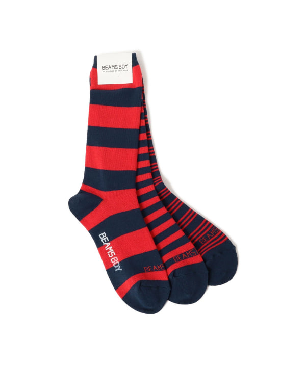 BEAMS BOY 一set三隻襪 （日本製)