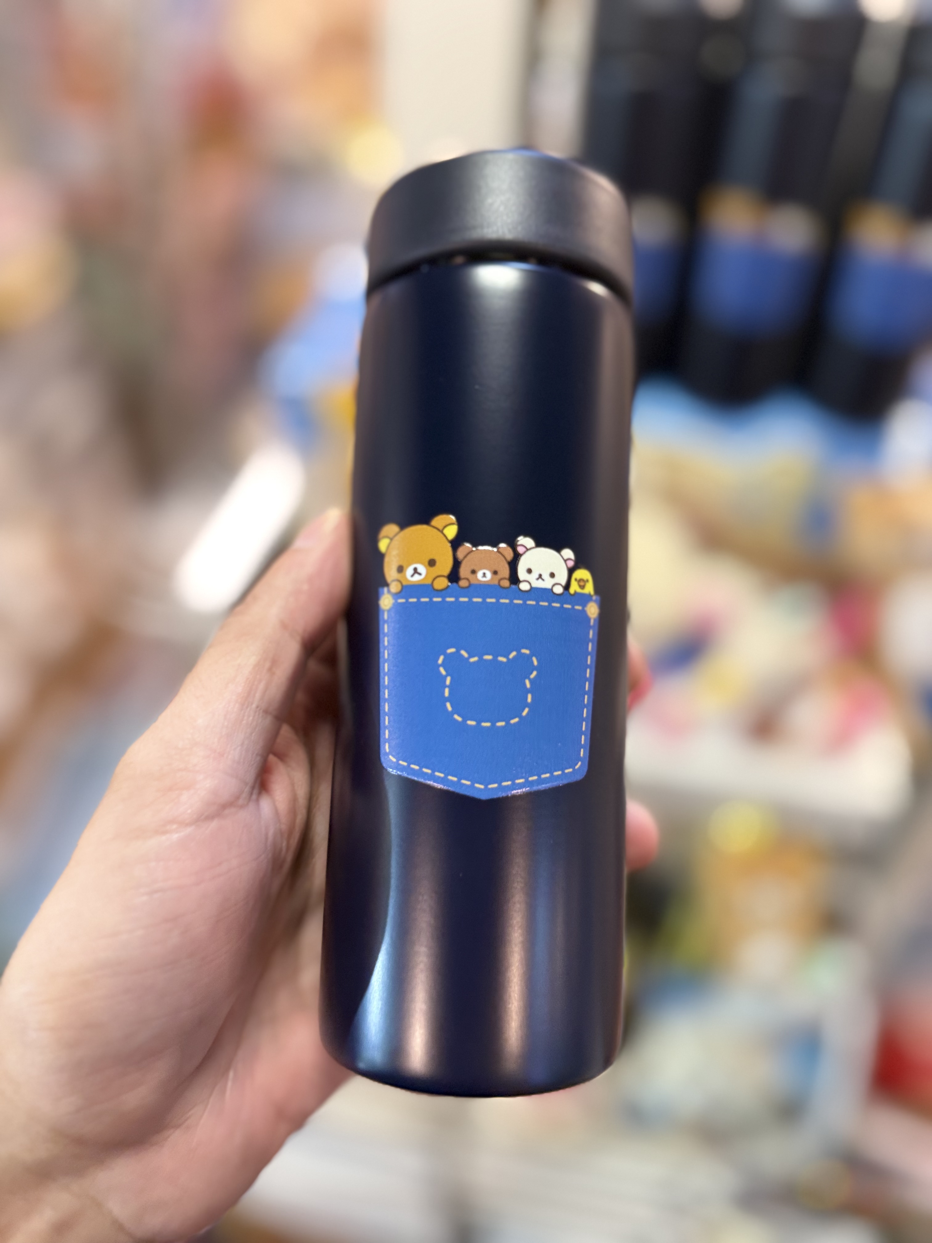 《現貨》全新日本倉敷/輕井澤店限定牛仔工人褲造型保溫壺 。300ml