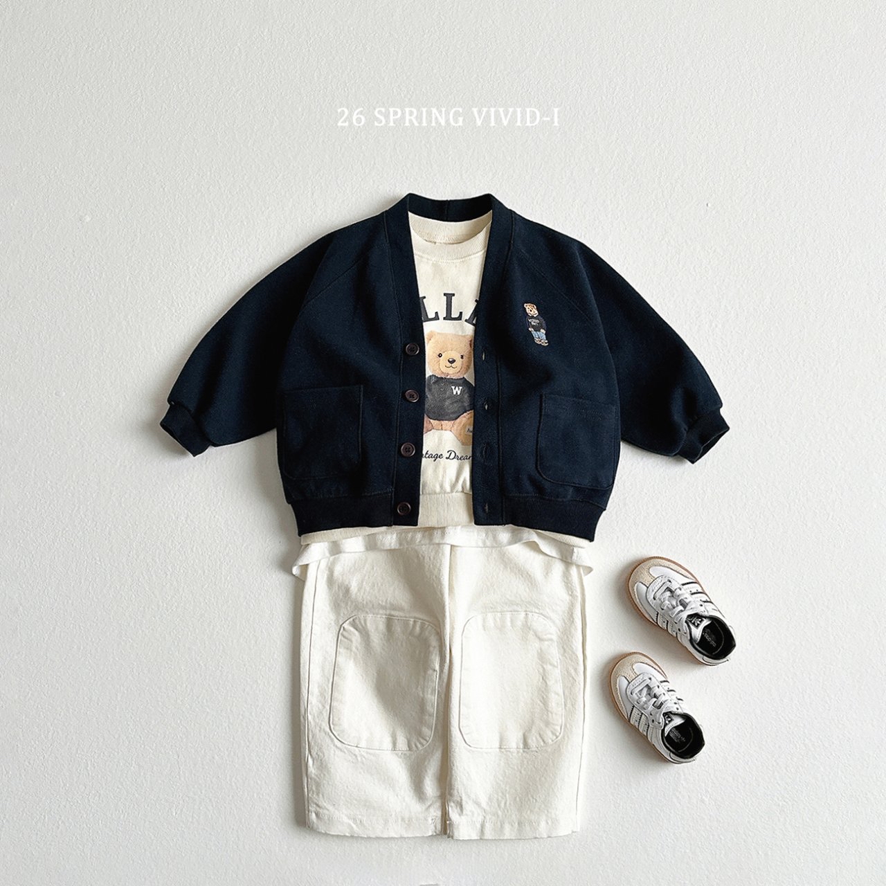 🌸預訂 韓國直送🌸🇰🇷VIVIDI兩色貼布寬鬆闊腳褲