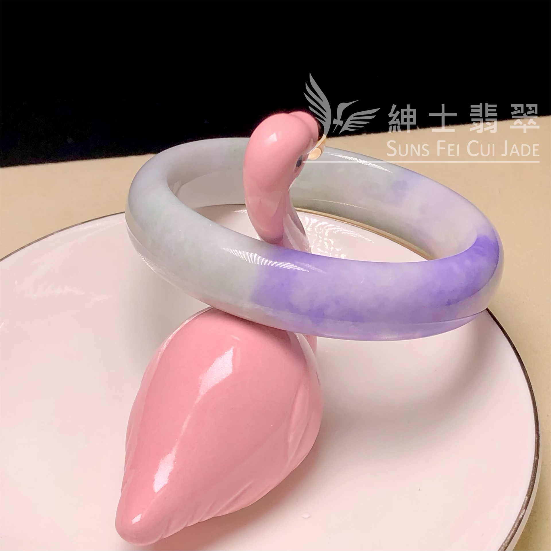 C05199 濃色藍紫福鐲57.6mm