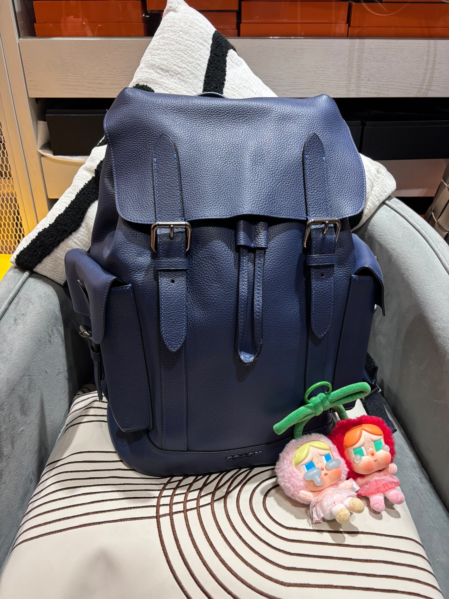 Coach Backpack calfskin 100%Authentic, 98%new ✅Dust bag