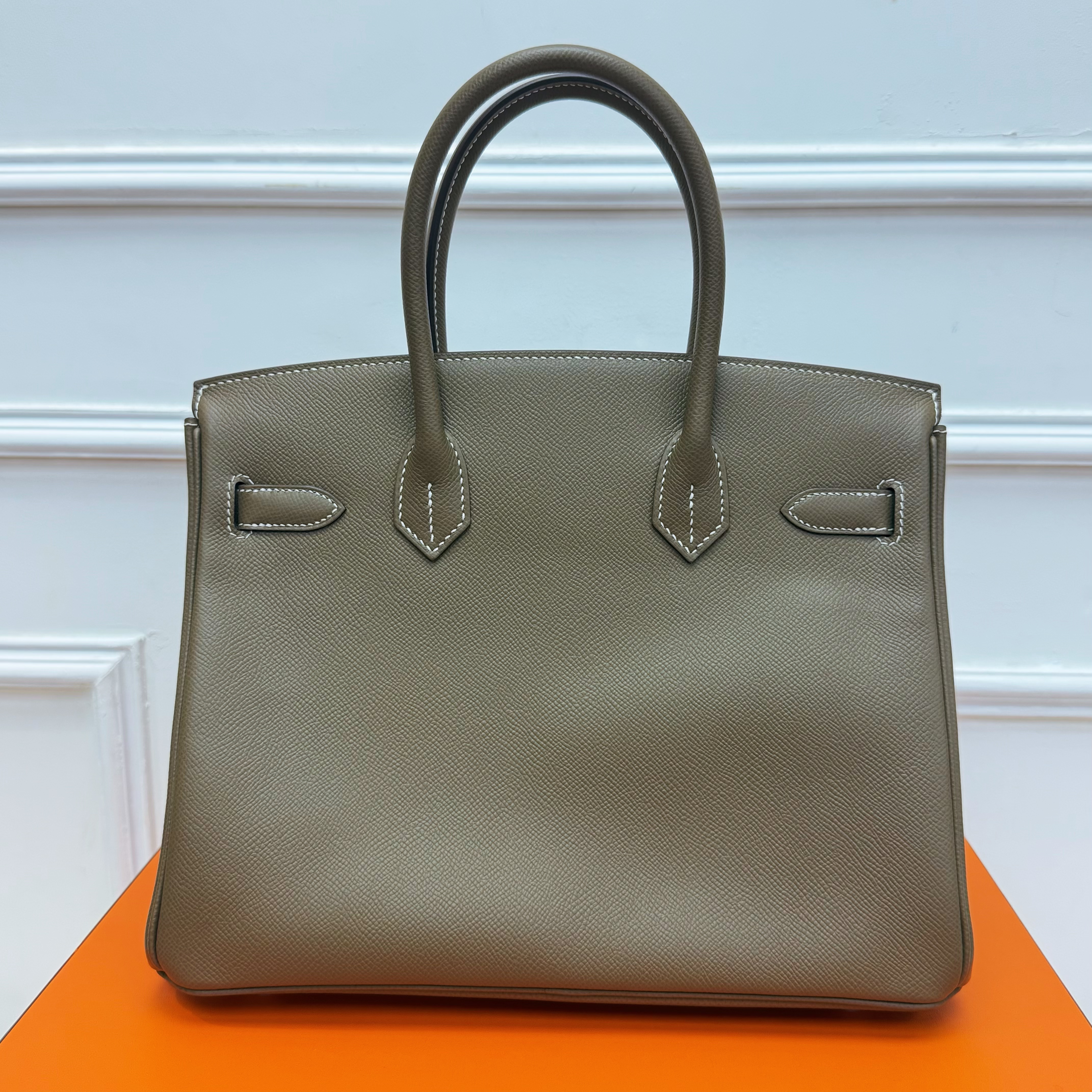 Full set Hermes Birkin 30 大象灰 金扣 Y刻 閒置新