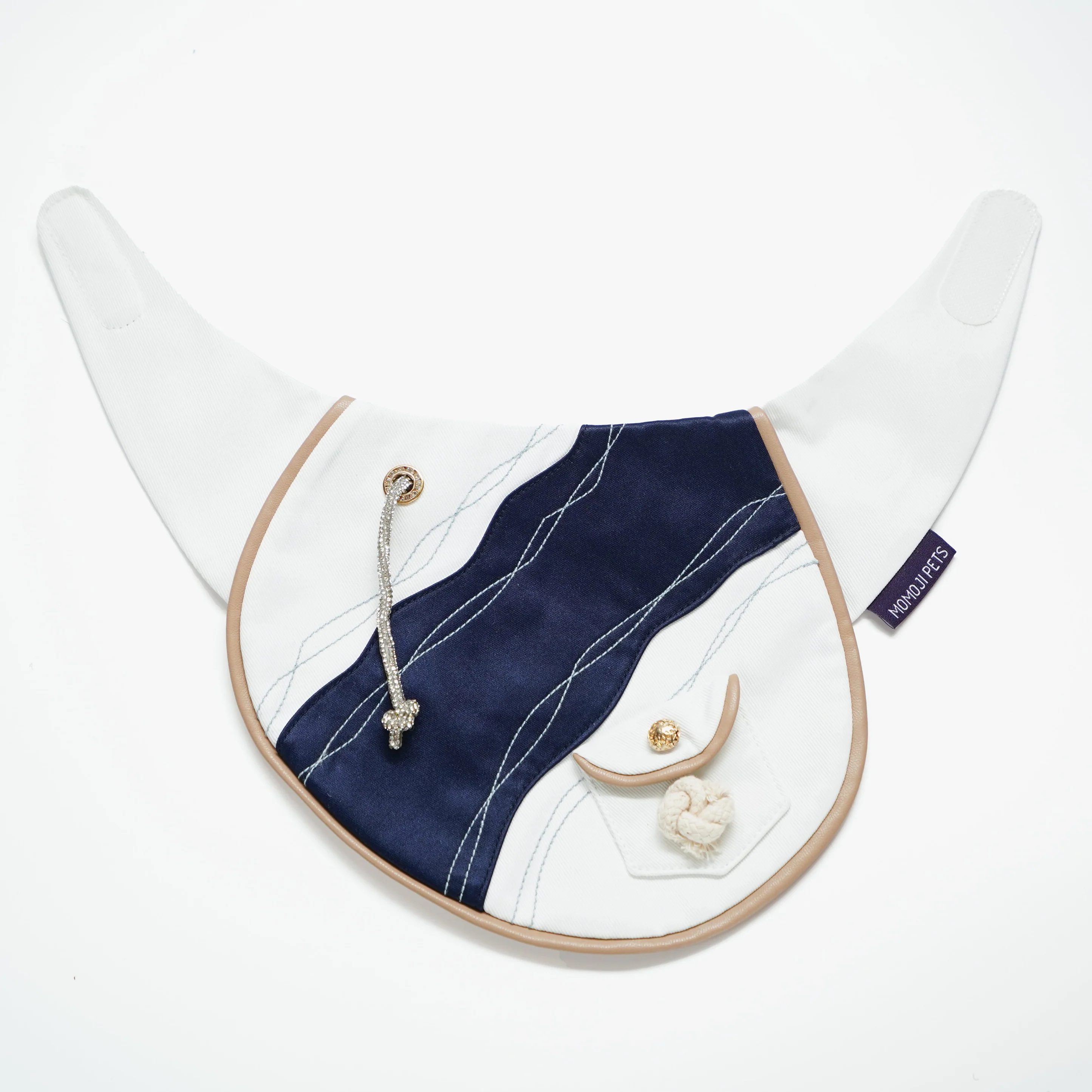 MOMOJI Antibes (2-French Riviera Blue) | Pet Neckwear