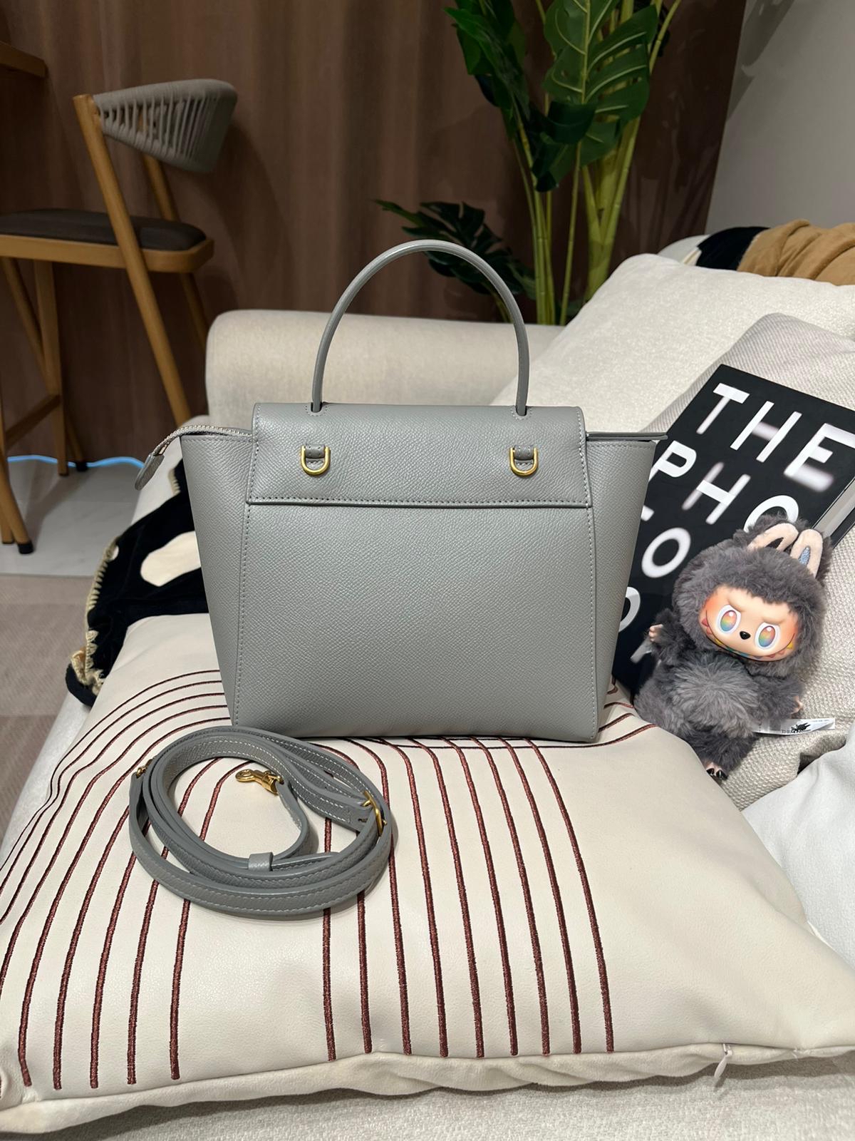 Celine nano belt bag grey 灰色牛皮 100%Authentic , 99%new✅Dust bag