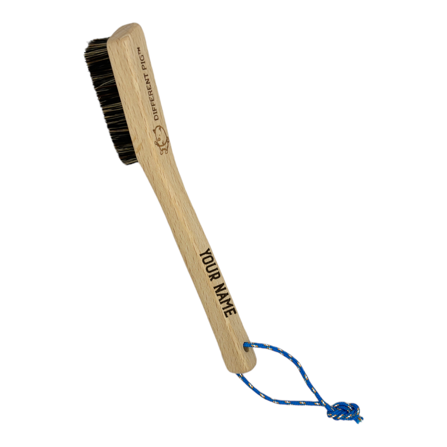 【來字刻名】𝗗𝗜𝗙𝗙𝗘𝗥𝗘𝗡𝗧 𝗣𝗜𝗚™ Piglet brush with name carving 刻名小豬掃連掛繩
