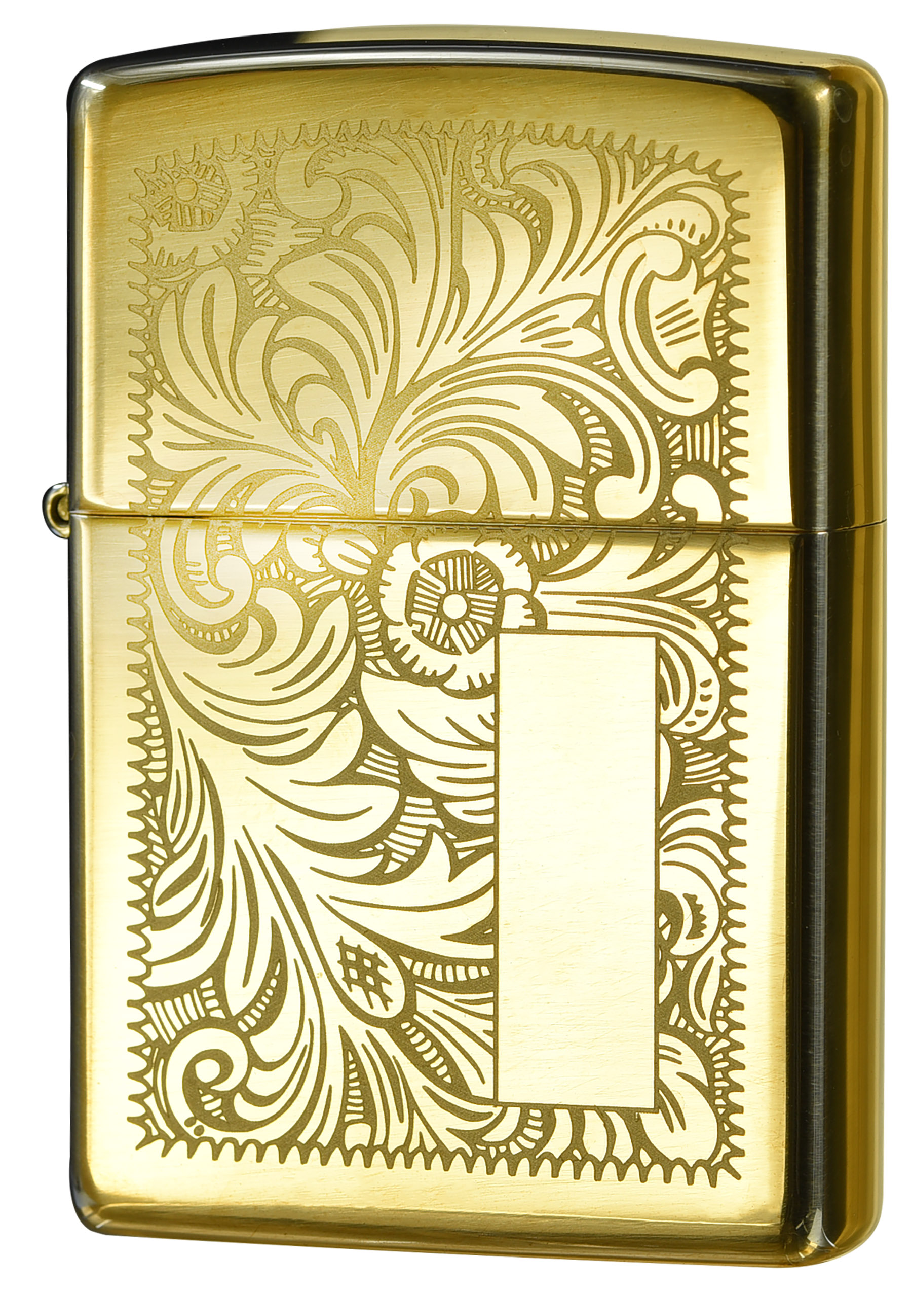 Zippo - 352B 黄銅鏡面 雙面蝕刻 | 防風打火機 | ZIPPO 指定授權經銷商 |美國製造 | 收藏