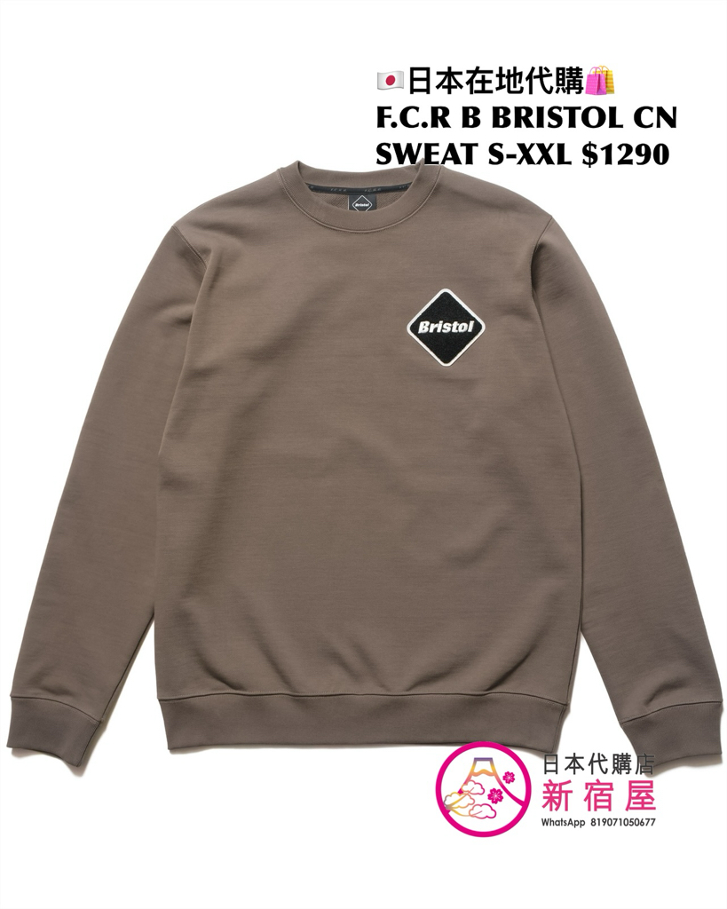 F.C.REAL BRISTOL BRISTOL LS BAGGY TEE/ CREWNECK SWEAT/ BAGGY SWEAT HOODIE