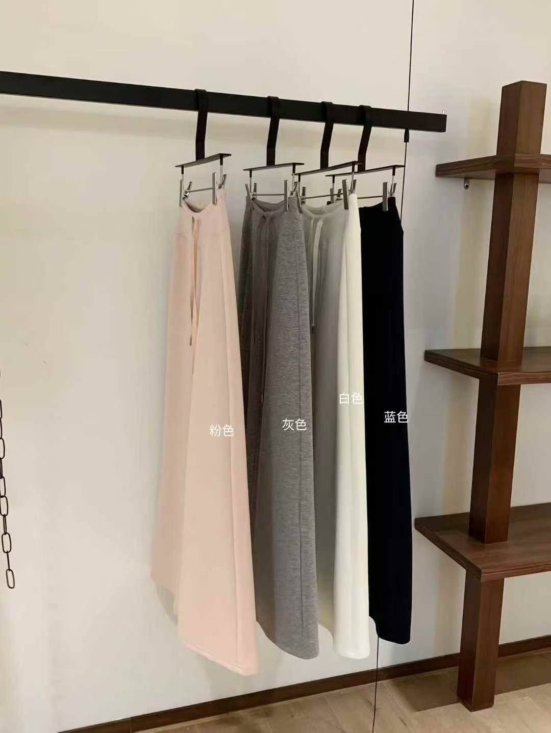 1710 DRAWSTRING WAIST MAXI PANTS 抽绳休闲太空棉长裤