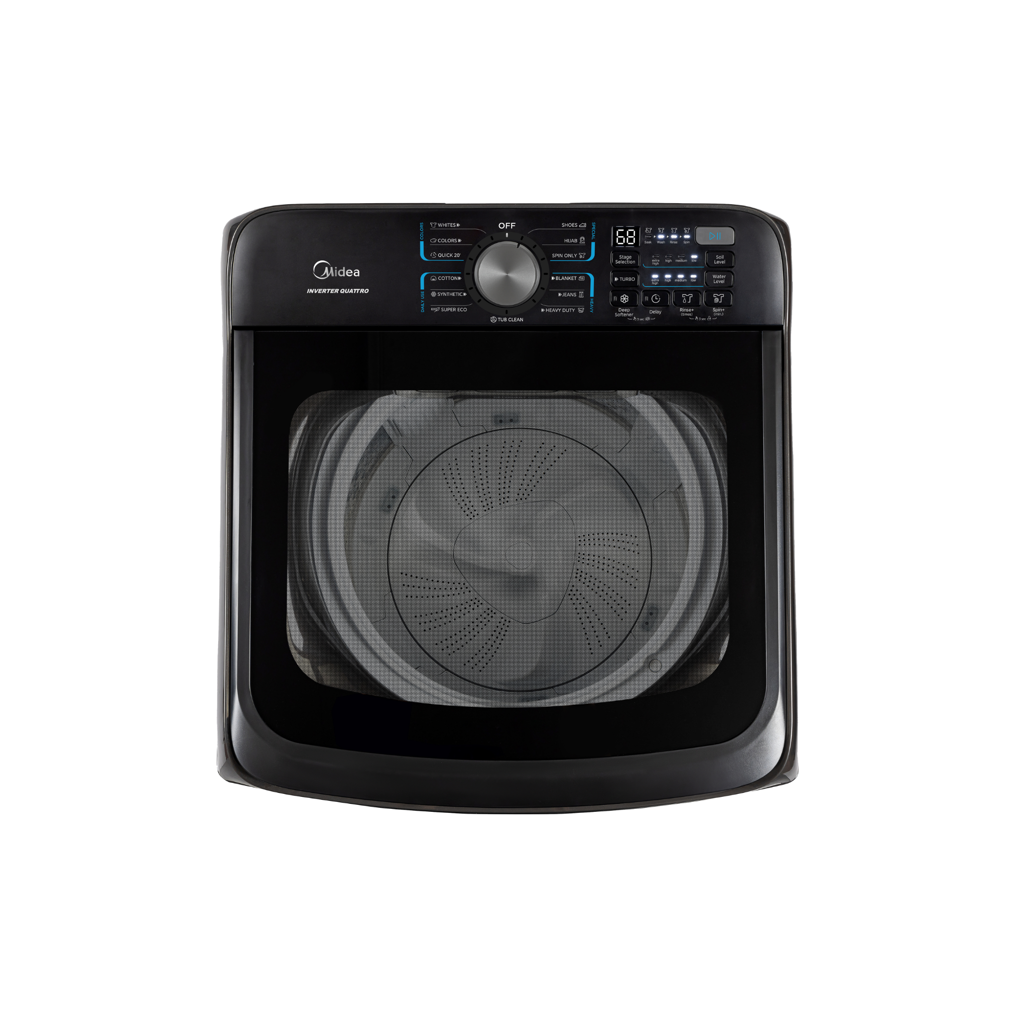 Midea 13kg Lunar Series Top Load Washing Machine with Inverter Quattro (MA512W130DT)