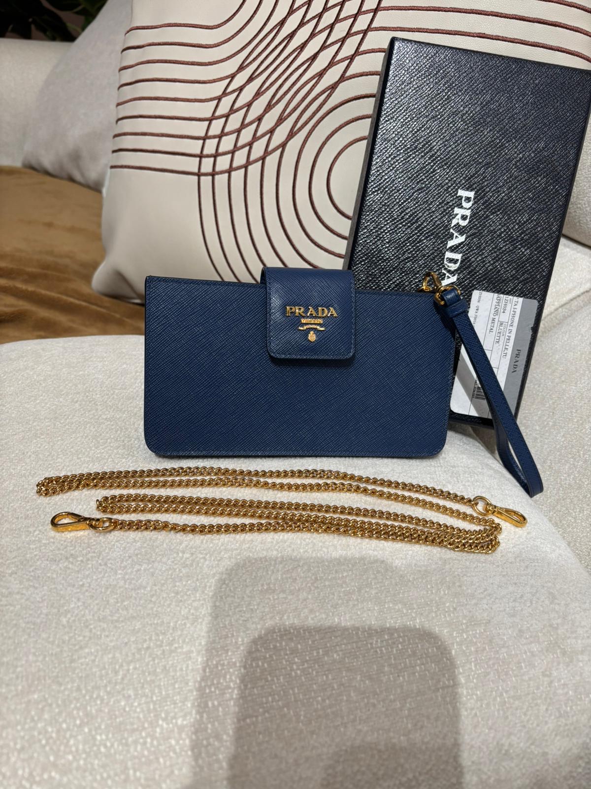 PRADA Saffino 2 Way Shoulder Bag金扣手挽斜孭兩用 100%Authentic,98%new ✅box 