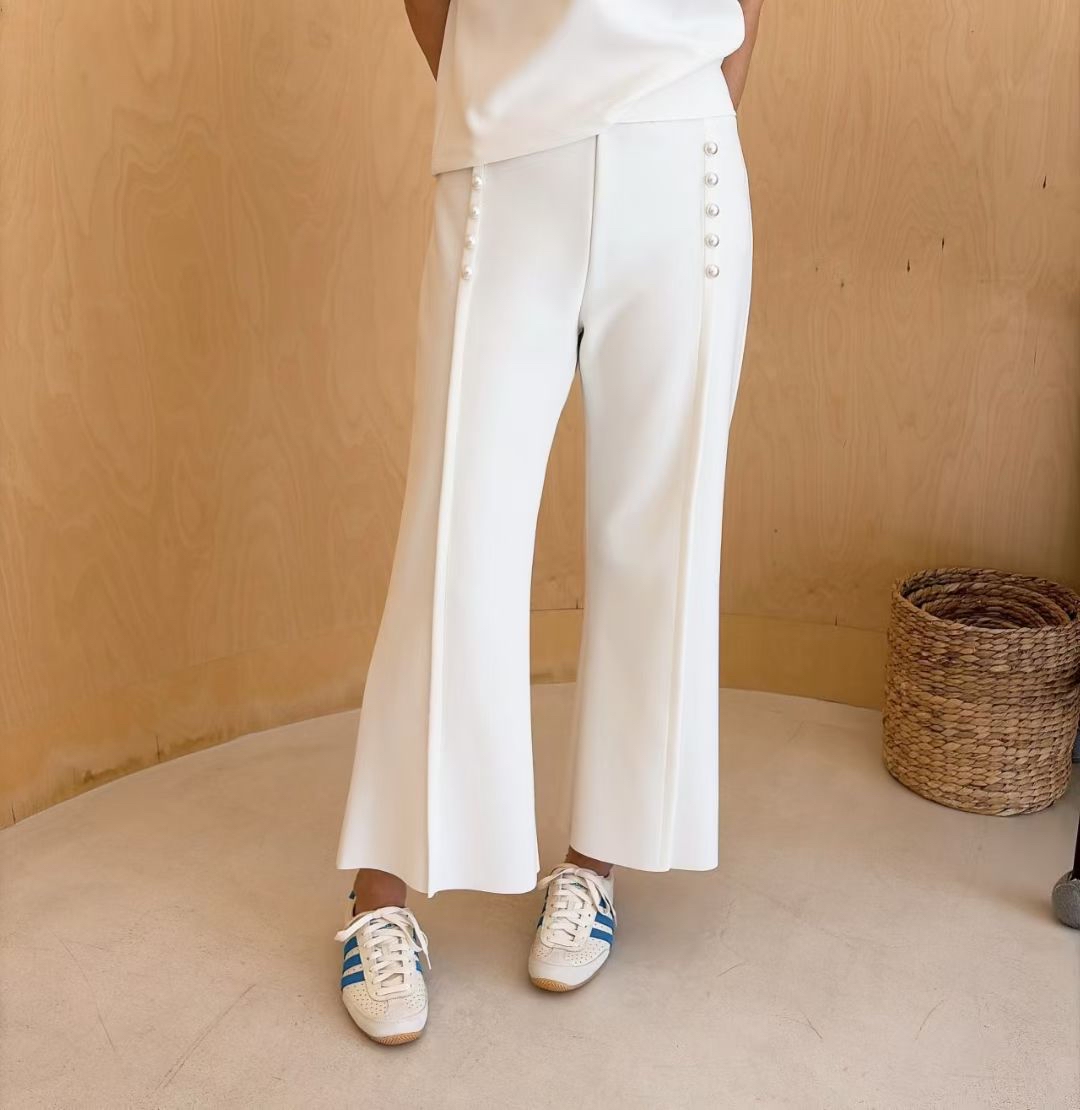 免燙彈性珍珠褲