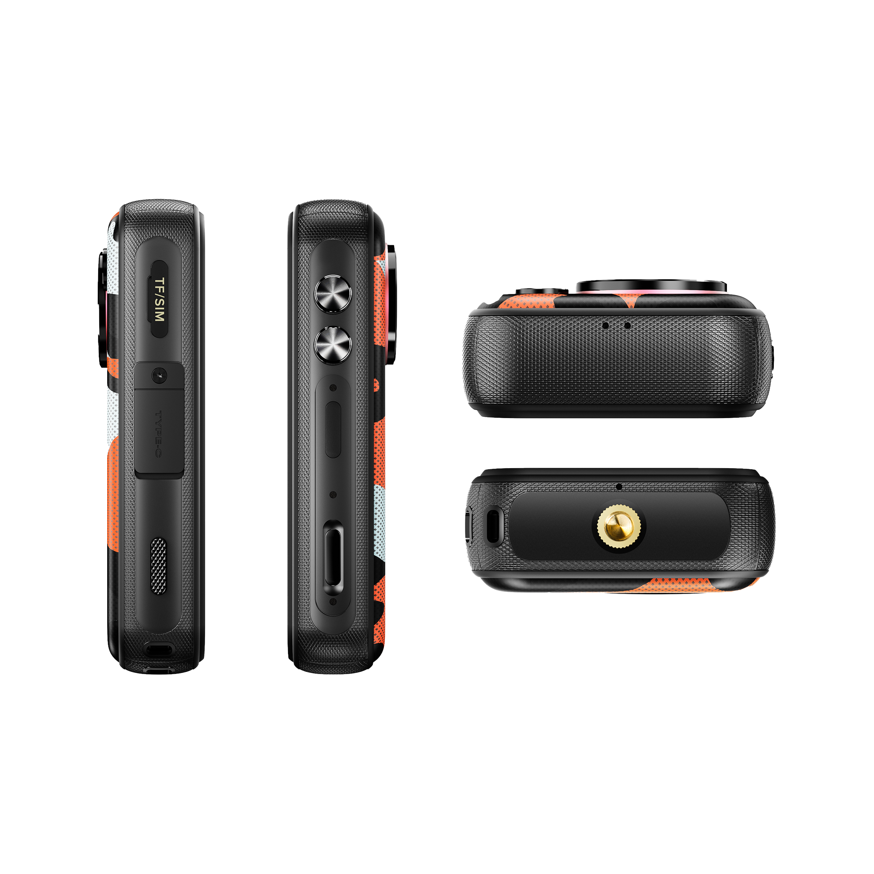 FOSSiBOT F116 Pro 5G | 4吋 120Hz 3700mAh RGB氛圍燈 支架接口 快門鍵 WiFi6 迷你 三防手機 Mini Rugged Phone