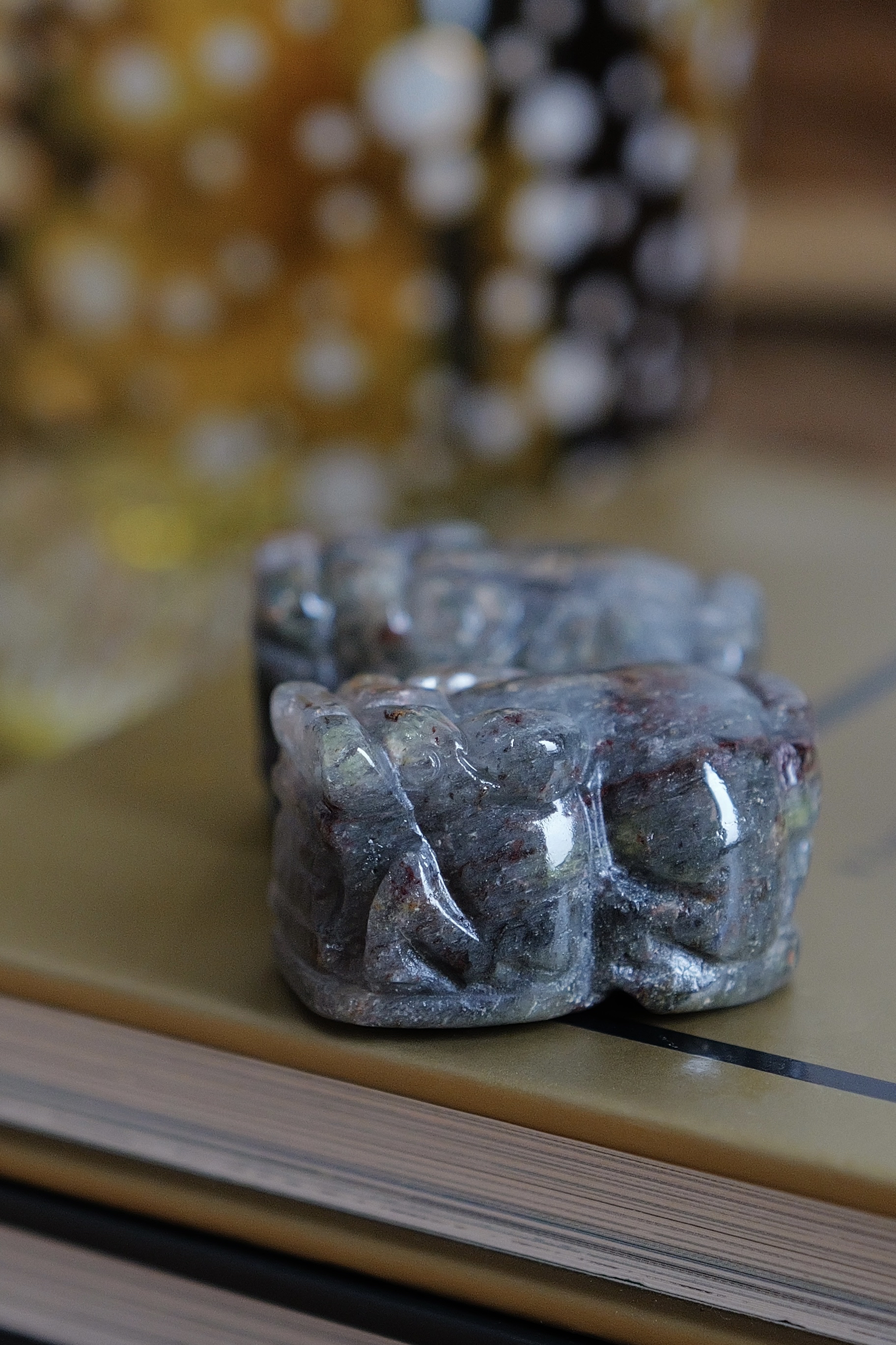 ༒3.5cm+紅綠幽靈金錢貔貅擺件一對༒ PU.1235CJ2G6M-RA18*A26