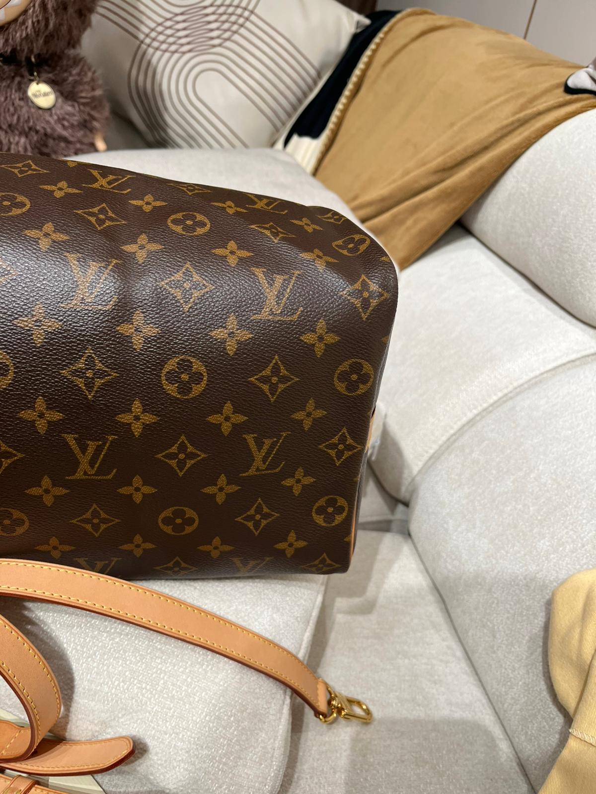 Lv Speedy Bandoulière 35 Monogram  100%Authentic, 98%New ✅收據✅Strap ✅Dust bag
