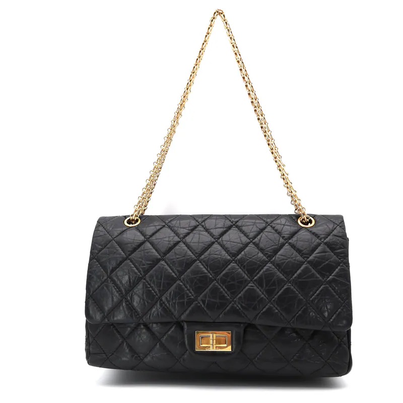 Chanel Matelasse 2.55 Maxi Double Flap Double Chain Shoulder Bag