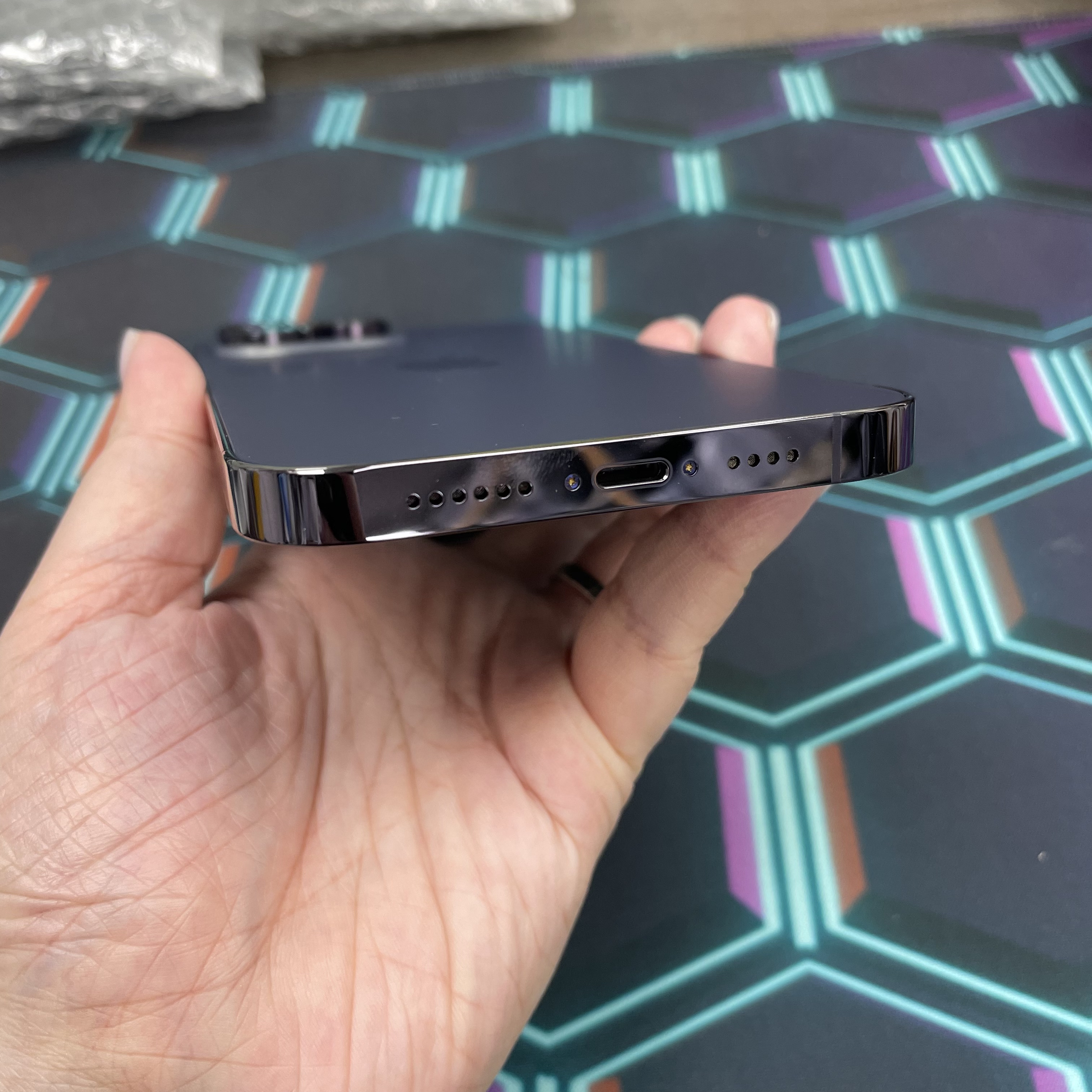 *6615 14 Pro max 完美機 512GB 電100 紫色 purple
