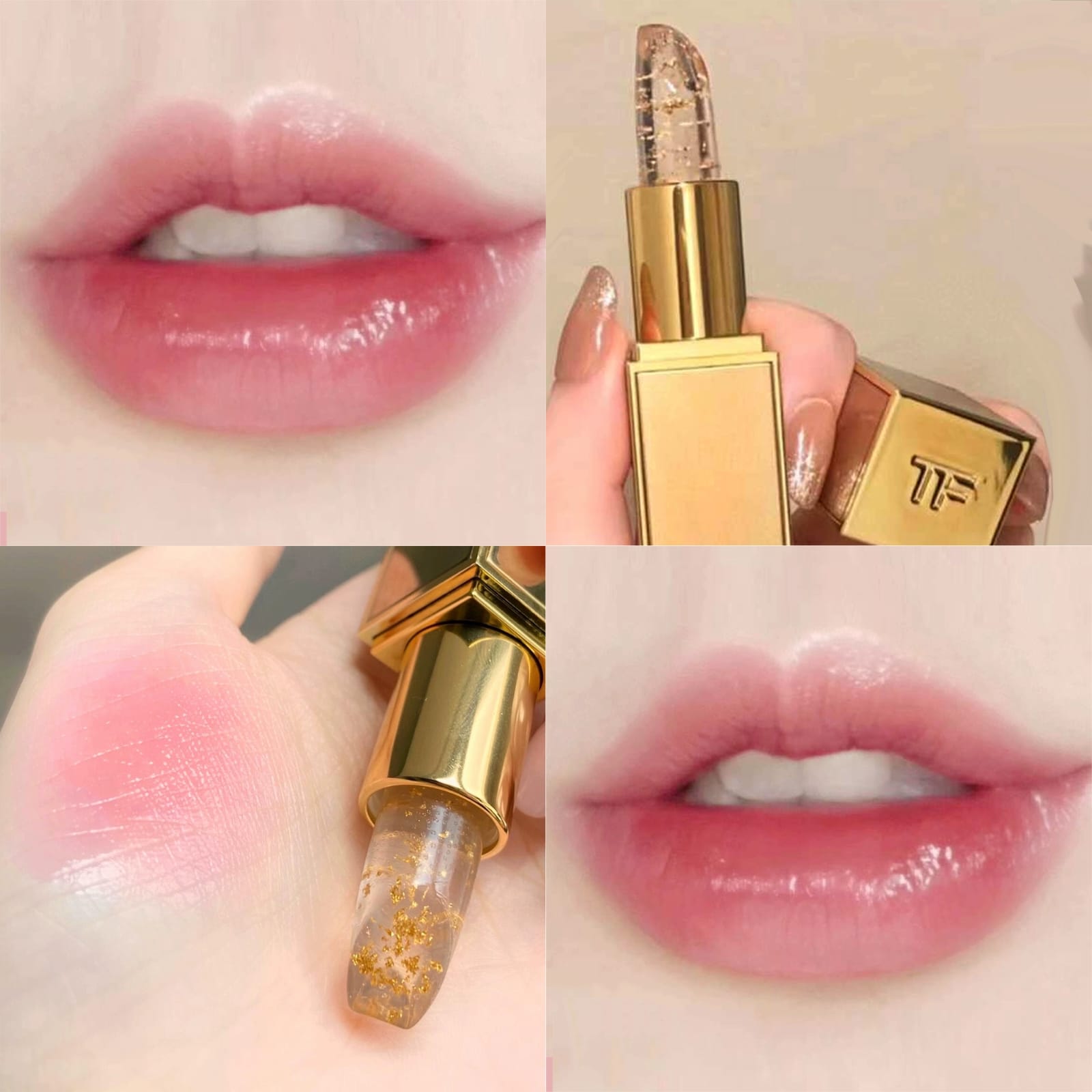 Tom Ford 小金管透明 24k金變色潤唇膏3g