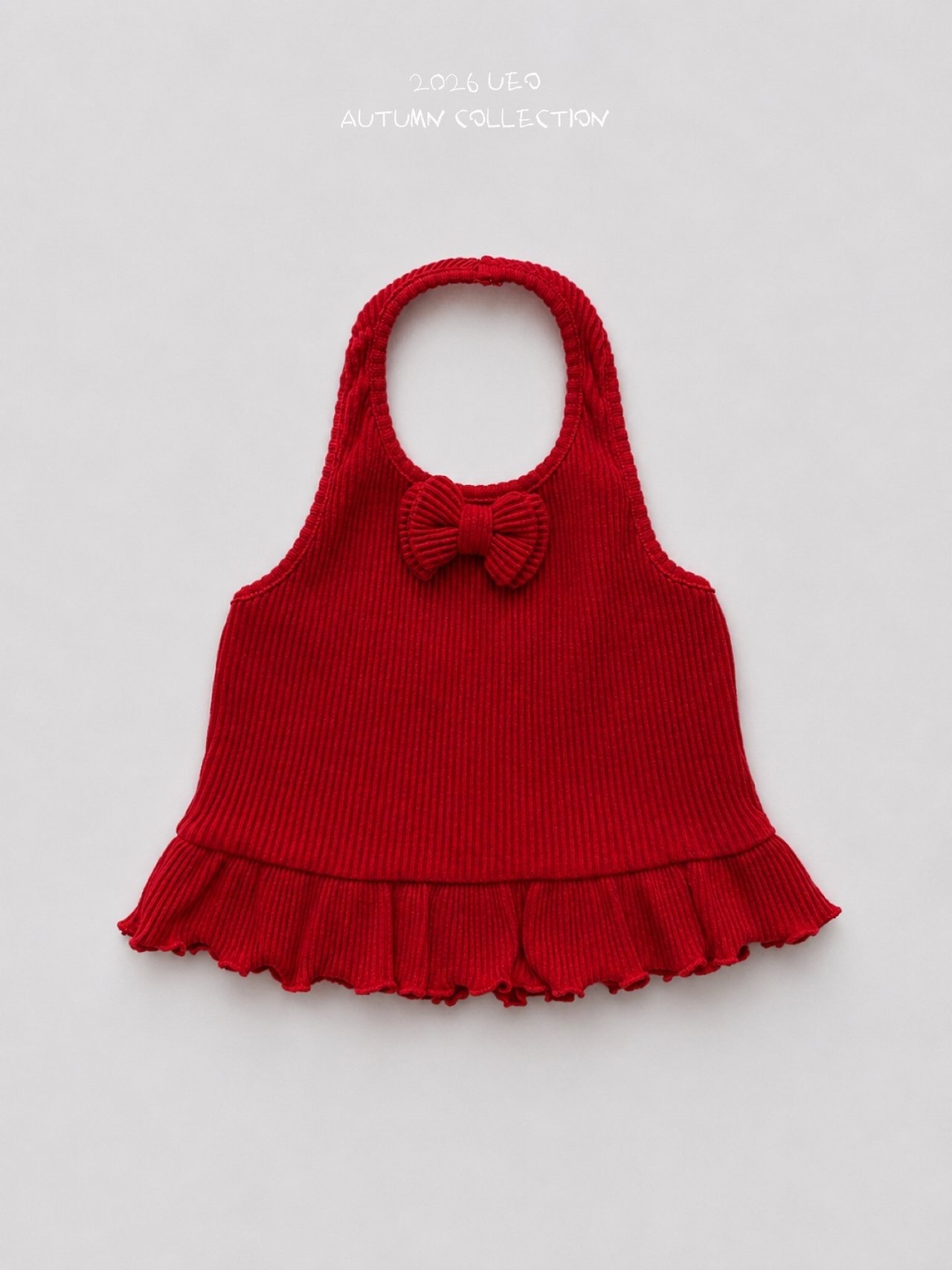 Girls | Ribbon Frill Halter Neck
