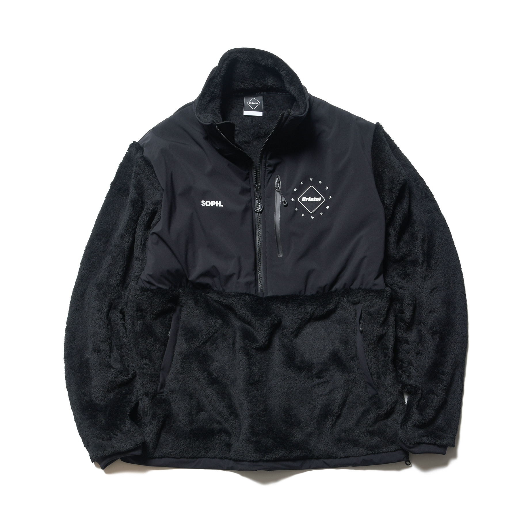 Snow Peak x Mountain of Moods Hybrid Fleece Pullover - Black / S