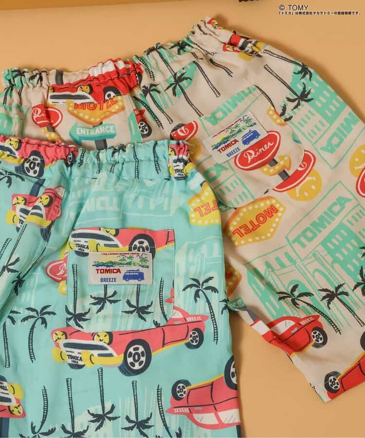 🇯🇵預訂 日本直送🇯🇵Breeze x Tomica系列兩色椰樹車車滿印夏威夷風七分褲