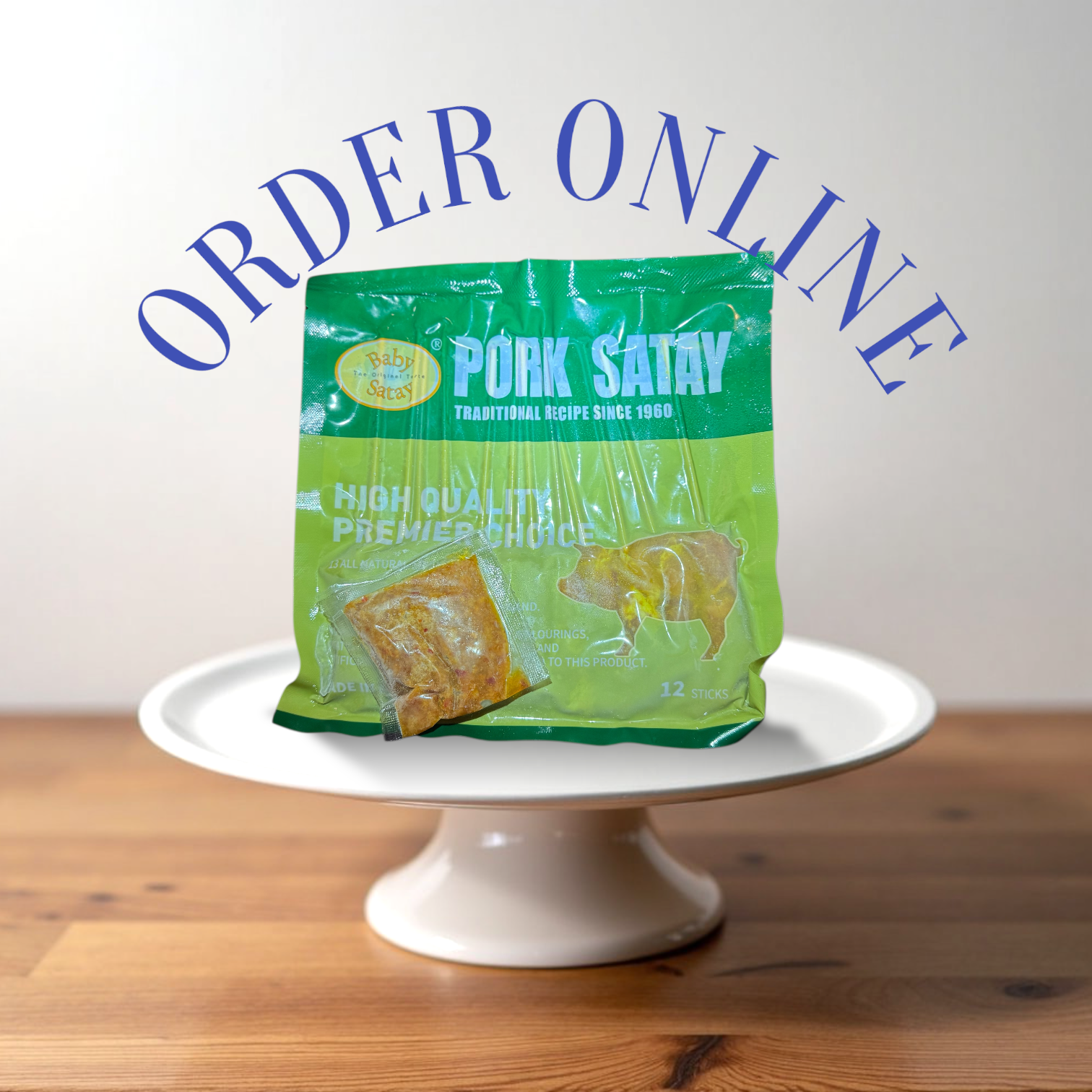 Baby Satay 馬來沙嗲豬肉串240g (12串)