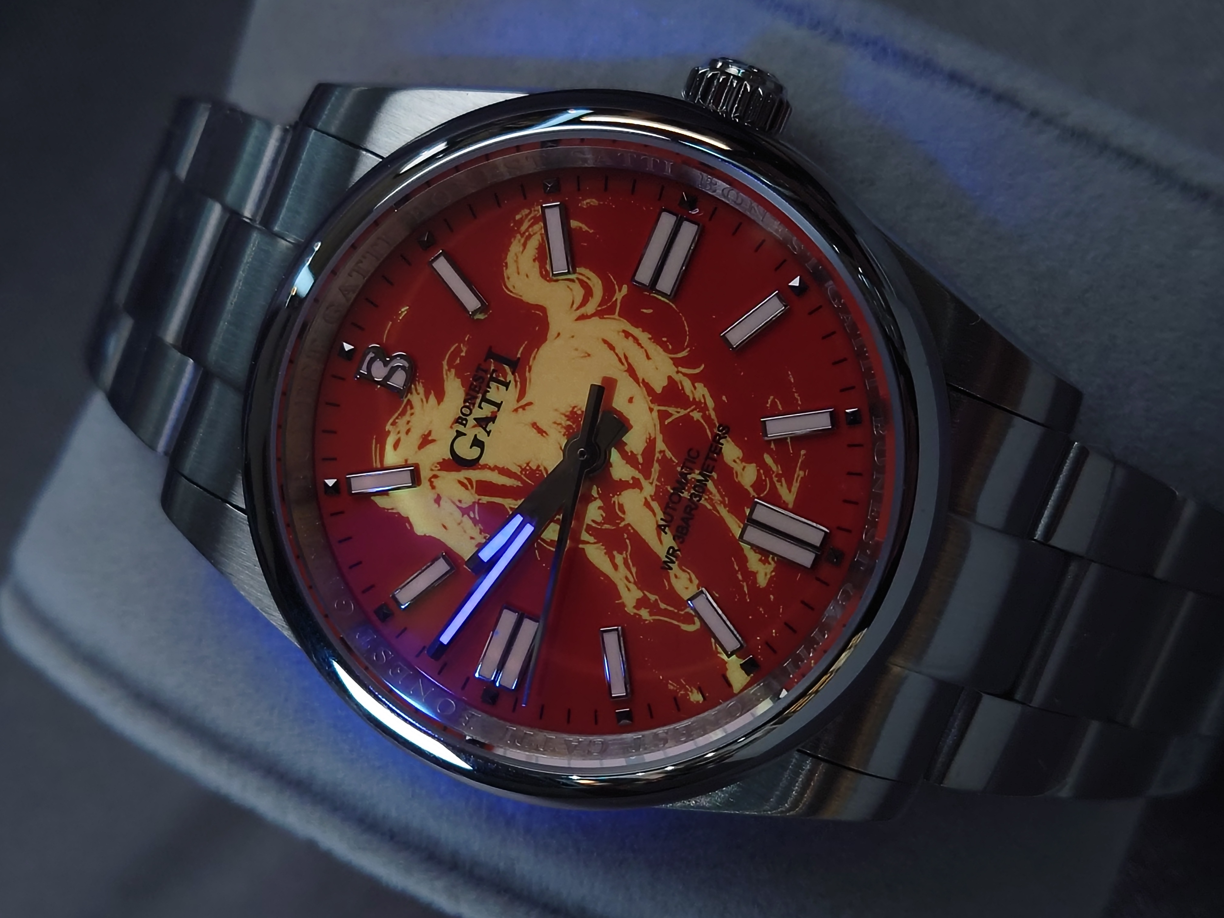 Bonest Gatti 隱藏錶面馬年特別版動錶 BG8015-S4 橙